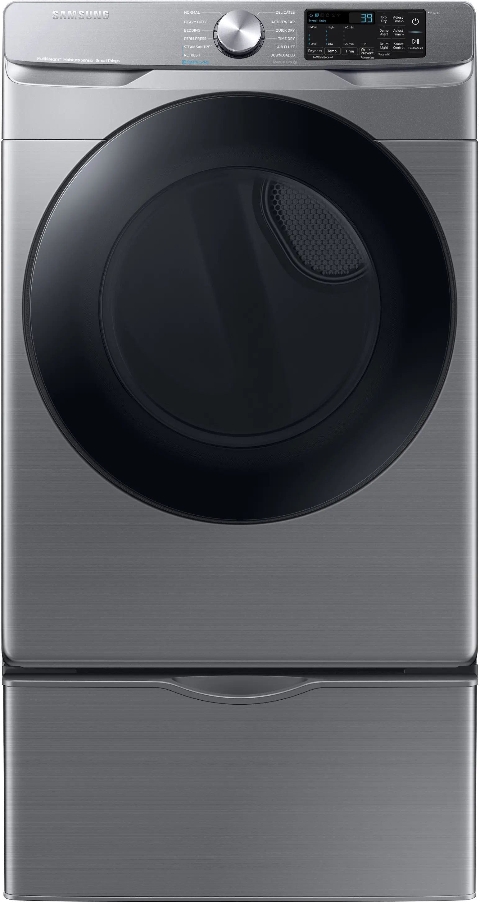 DVE45B6300P Samsung 7.5 cu ft Electric Dryer - Platinum, 45B6300-14