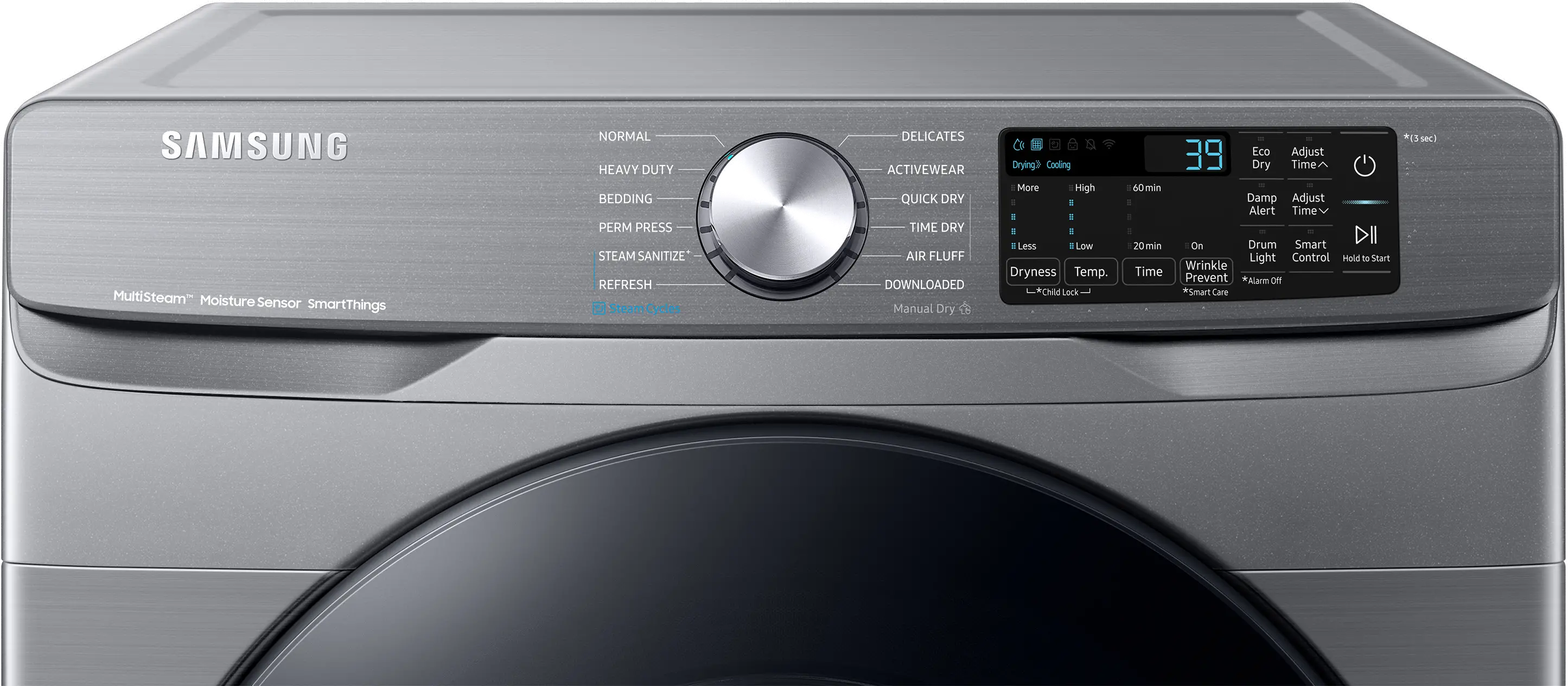 DVE45B6300P Samsung 7.5 cu ft Electric Dryer - Platinum, 45B6300-3