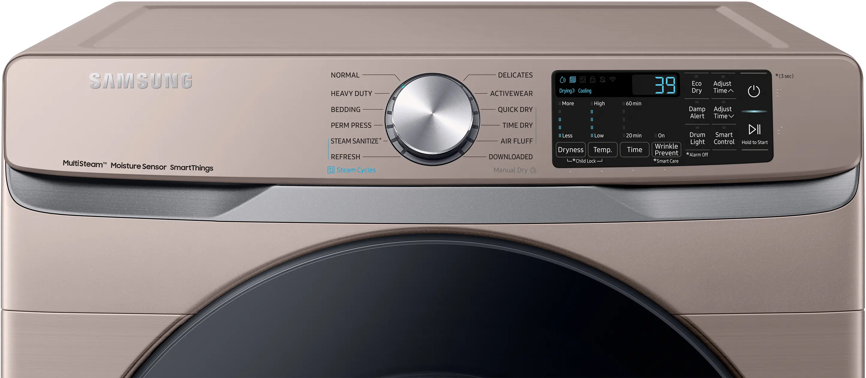 DVE45B6300C Samsung 7.5 cu ft Electric Dryer - Champagne, 45B6300-4