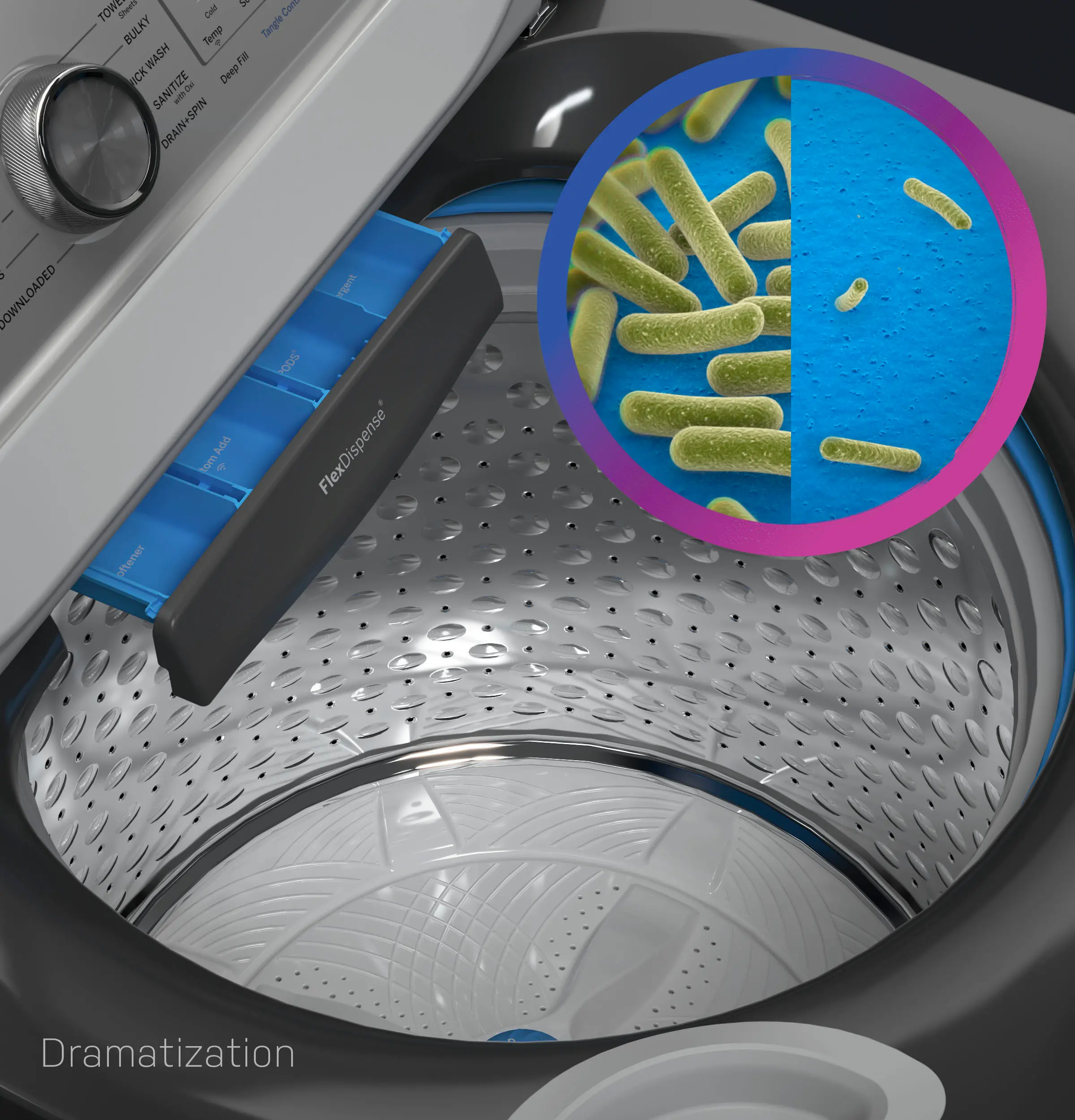 PTW600BSRWS GE Profile Top Load Washer - White PT600BSRW-7