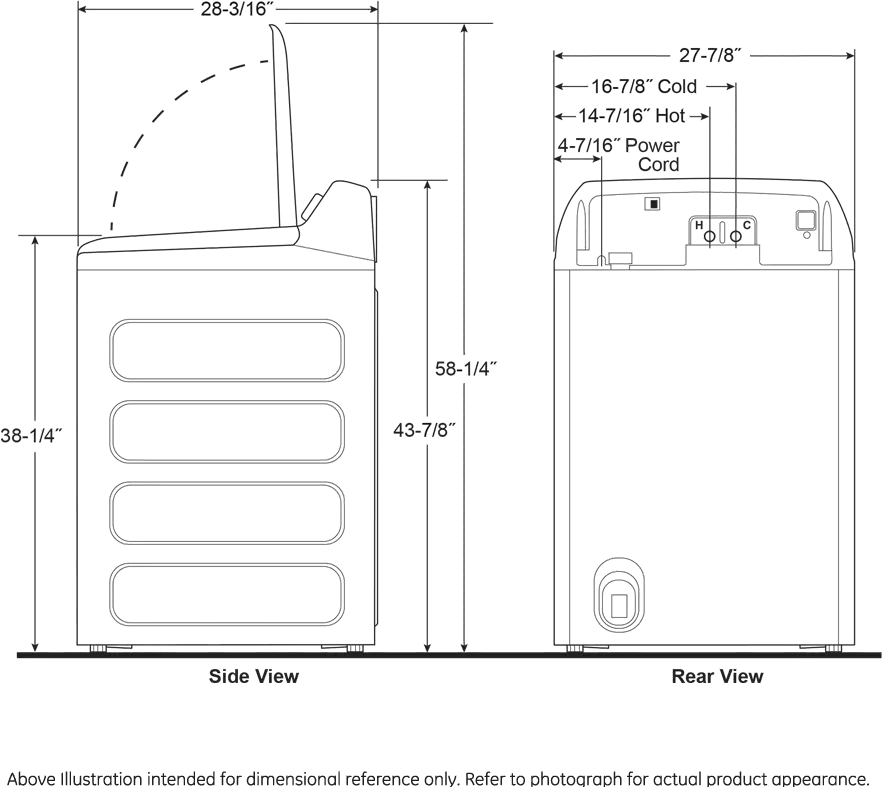 PTW600BPRDG GE Profile Top Load Washer - Diamond Gray PT600BPR-10