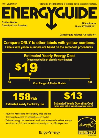 PTW605BSRWS GE Profile Top Load Washer - White PT605BSR-14