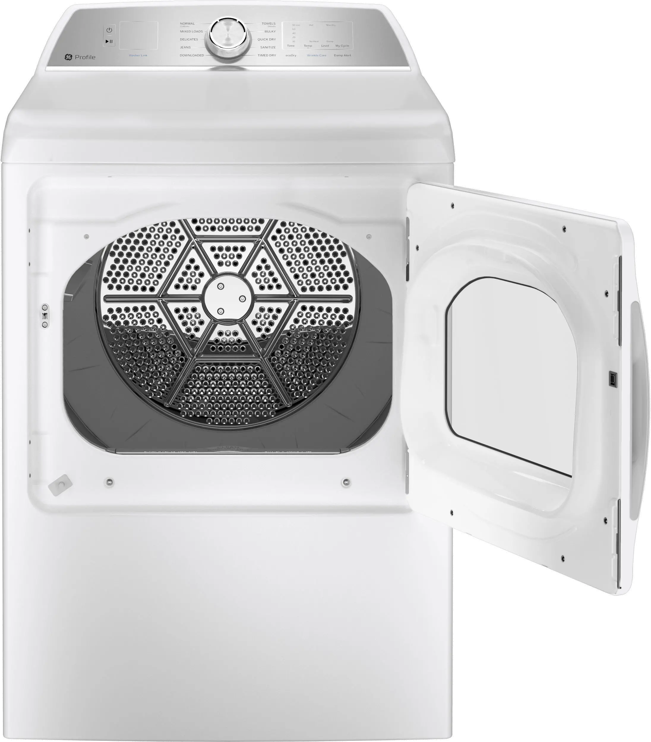 PTD60GBSRWS GE Profile Gas Dryer - 7.4 cu ft White PTD60BSR-3
