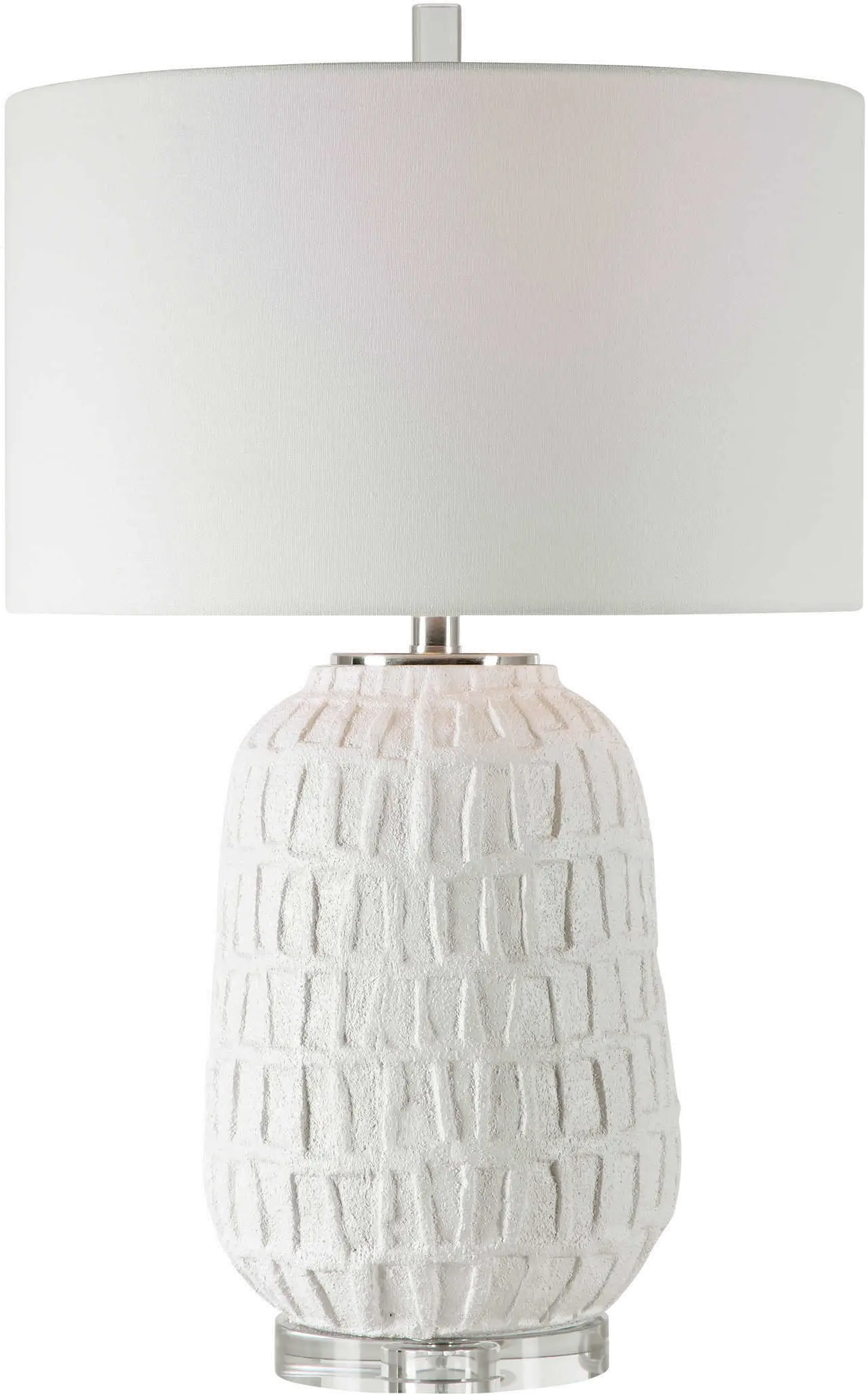 18.5  Caelina White Table Lamp-1