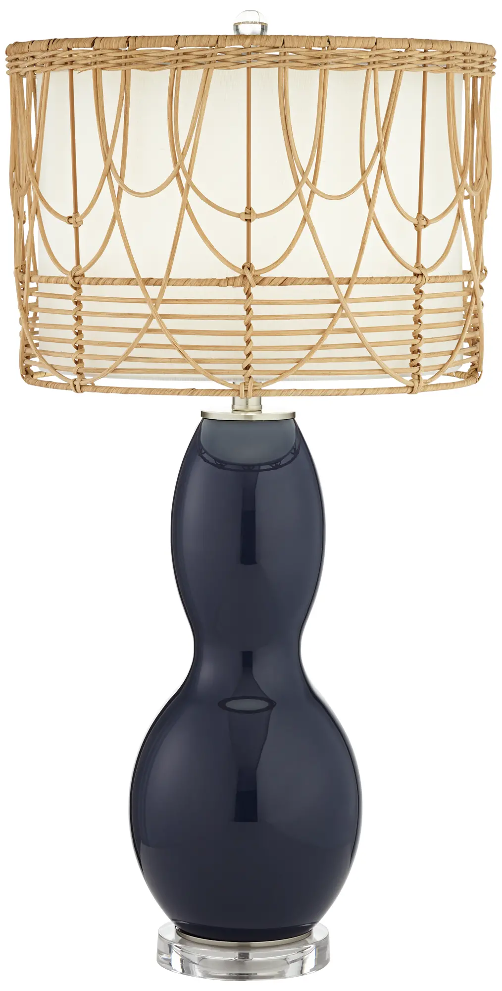 Mila Blue Crystal 30  Table Lamp-1