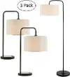 Orea Black Floor and Table Lamp Set