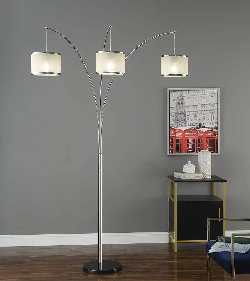 86 Inch Arched Metal Floor Lamp