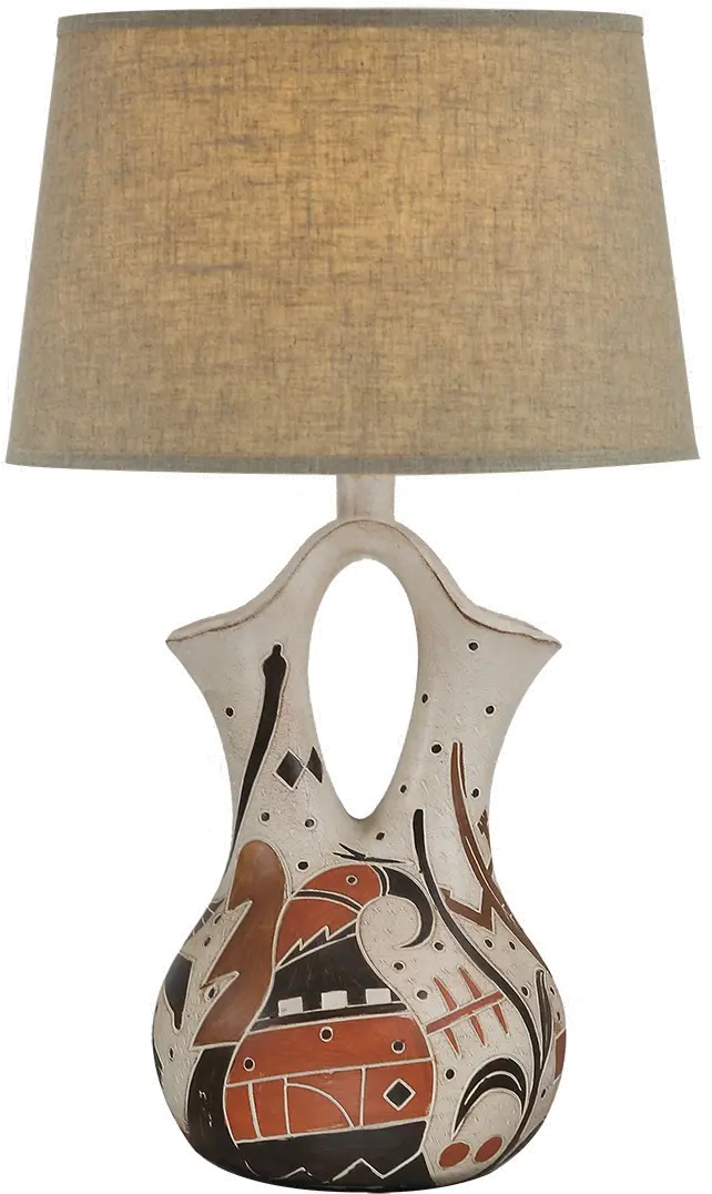 H6758UA/HYDROCAL-LMP 30 Inch Western Table Lamp-1