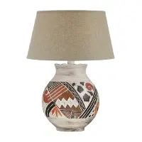 H6759UA/HYDROCAL-LMP 28  Hydrocal Southwestern Table Lamp