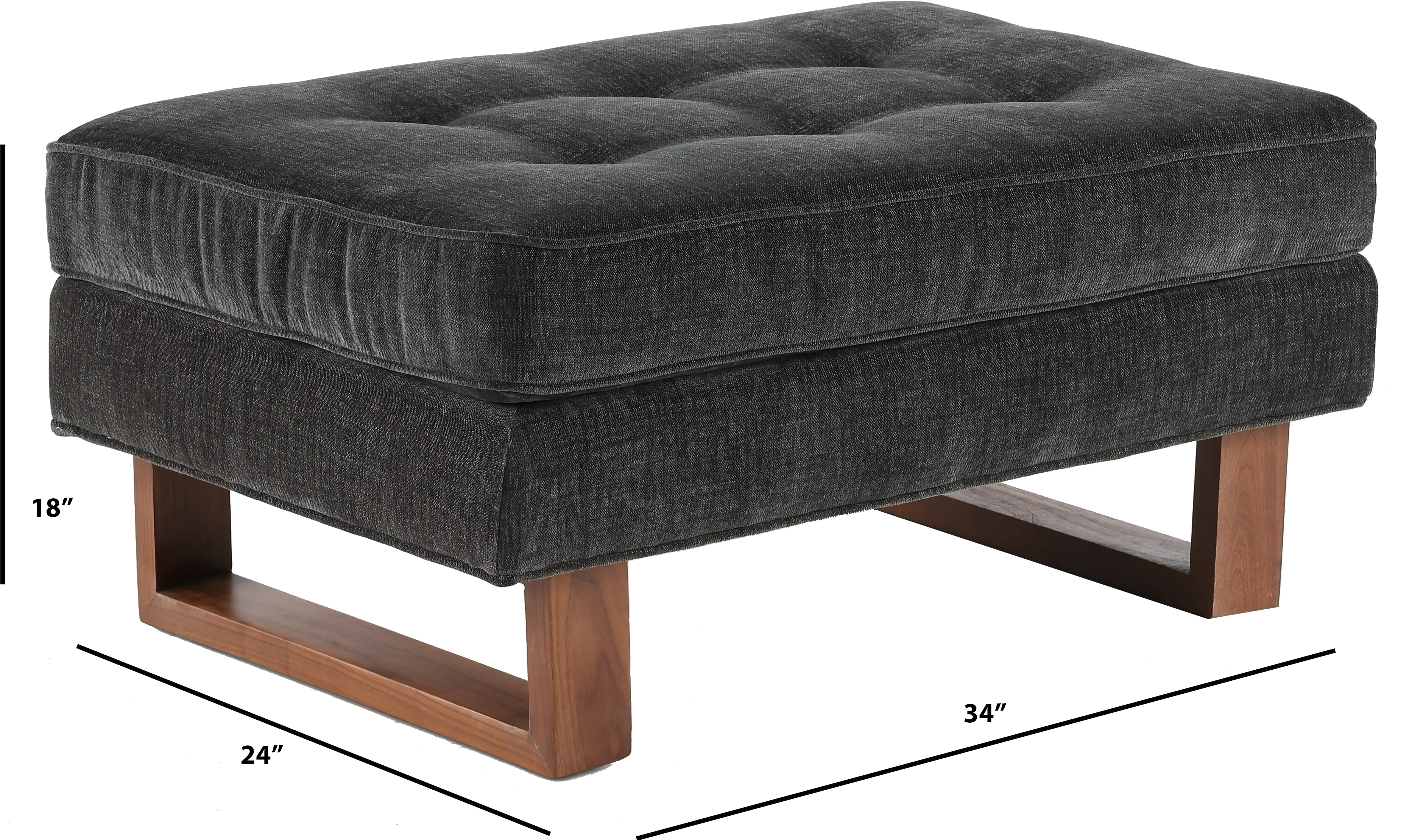 Storm Gray Ottoman-3