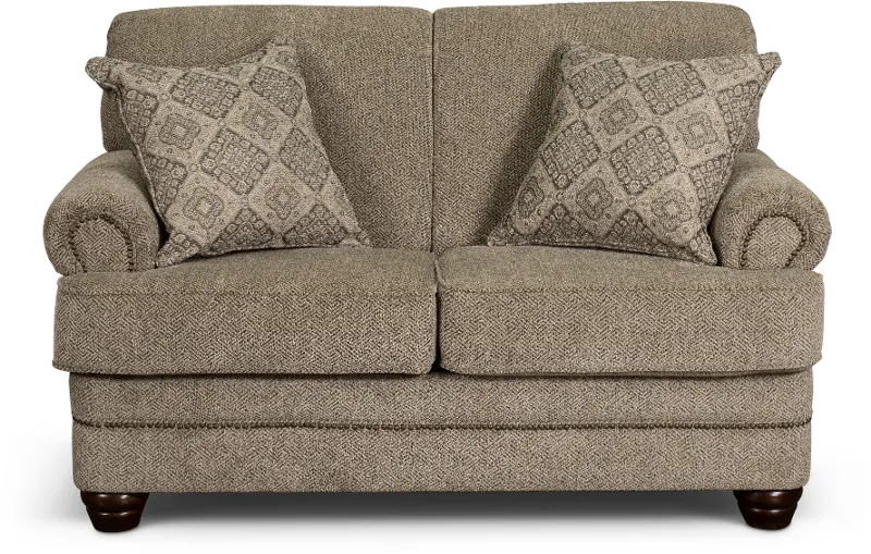 Urban Wheat Brown Loveseat
