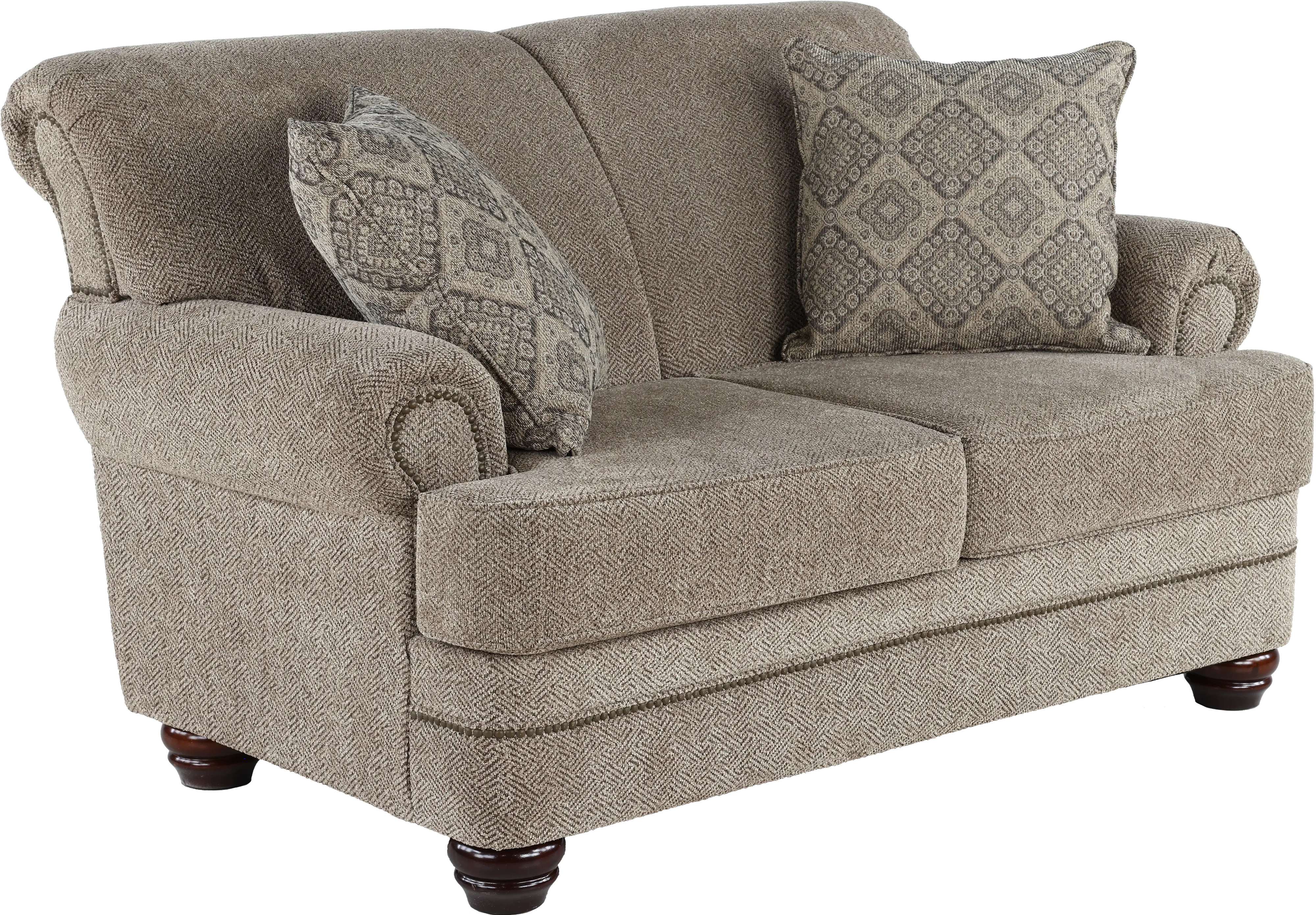 Urban Wheat Brown Loveseat-4