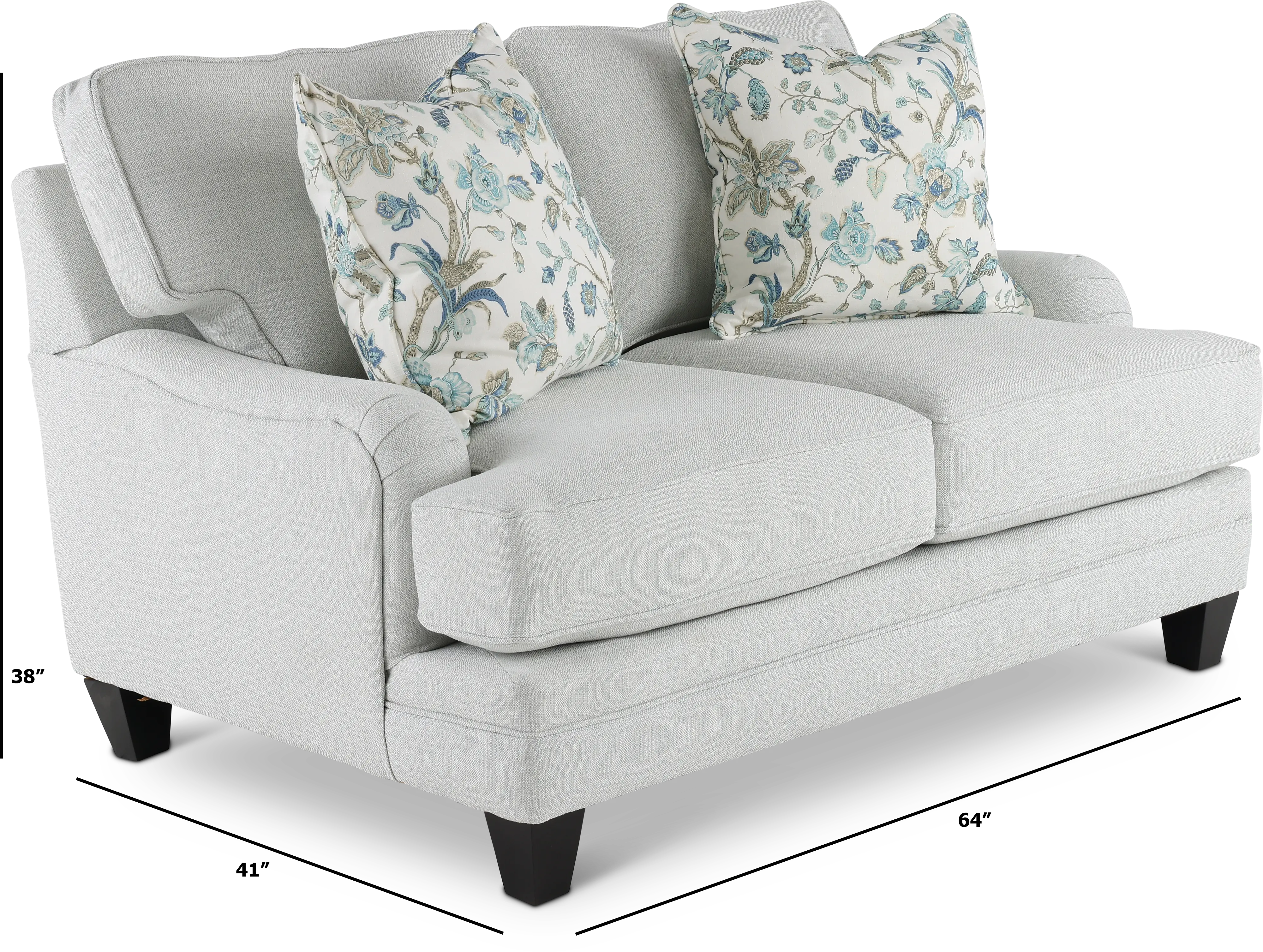 Belle Gray Loveseat-3