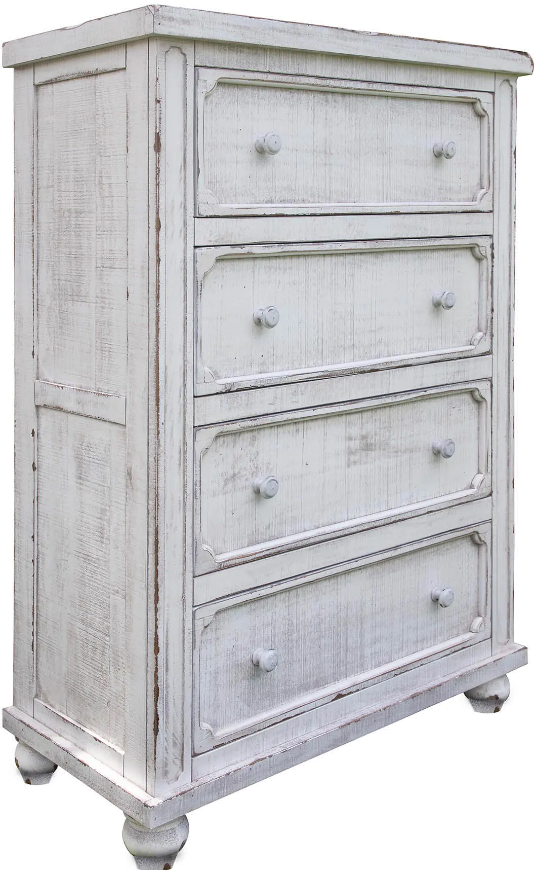 Aruba Rustic White Chest of Drawers-1
