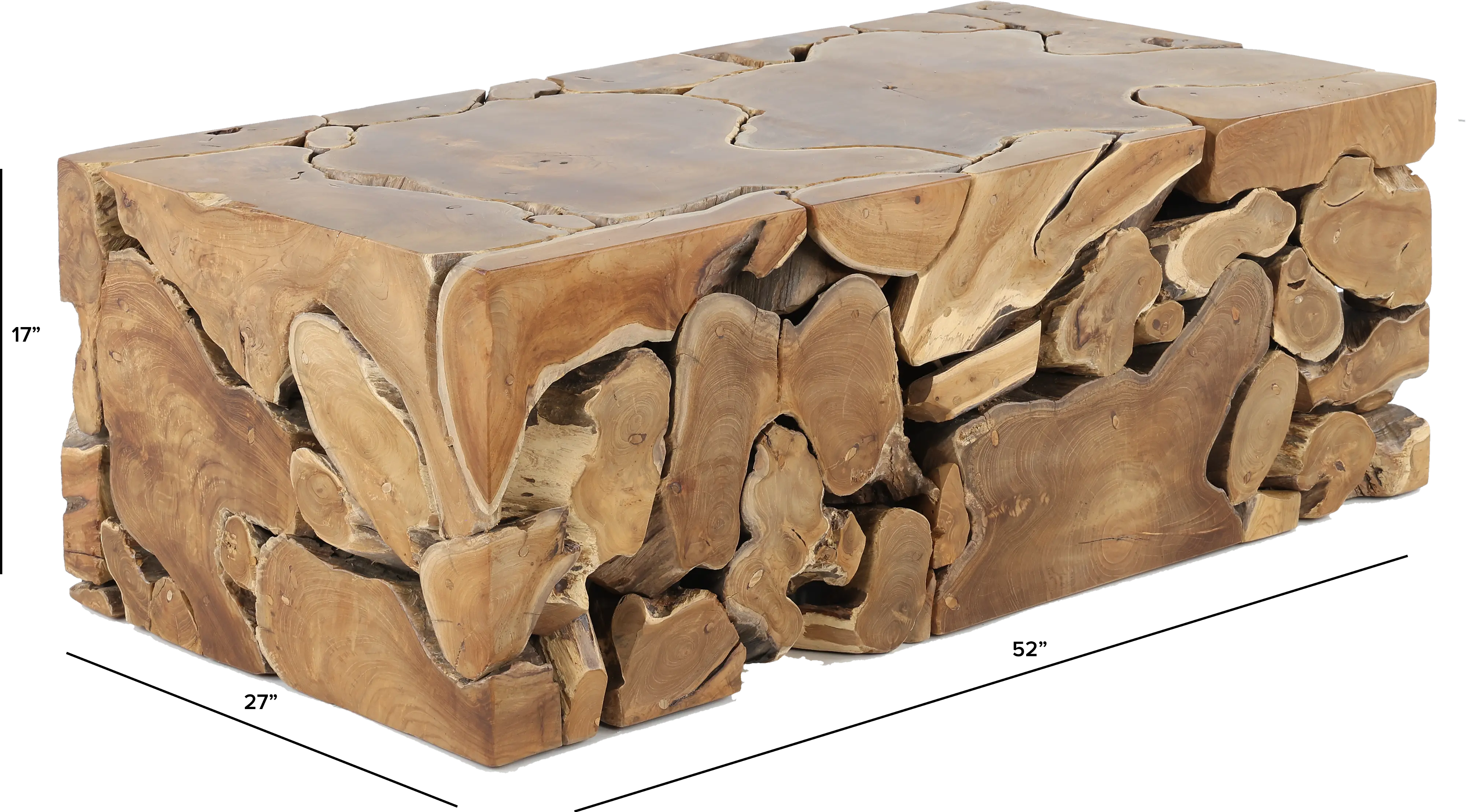 Block Rectangular Coffee Table-3