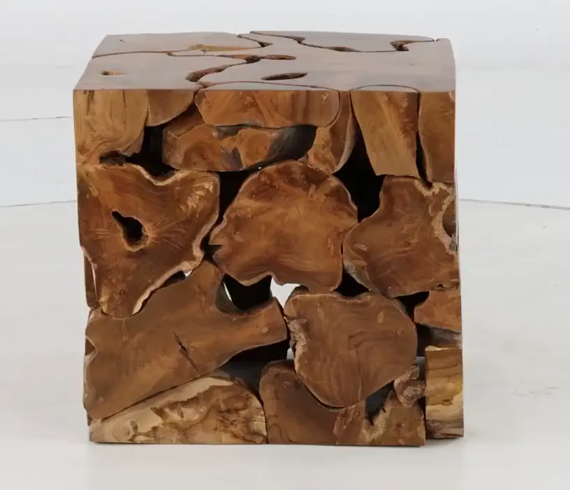 Block Square End Table-5
