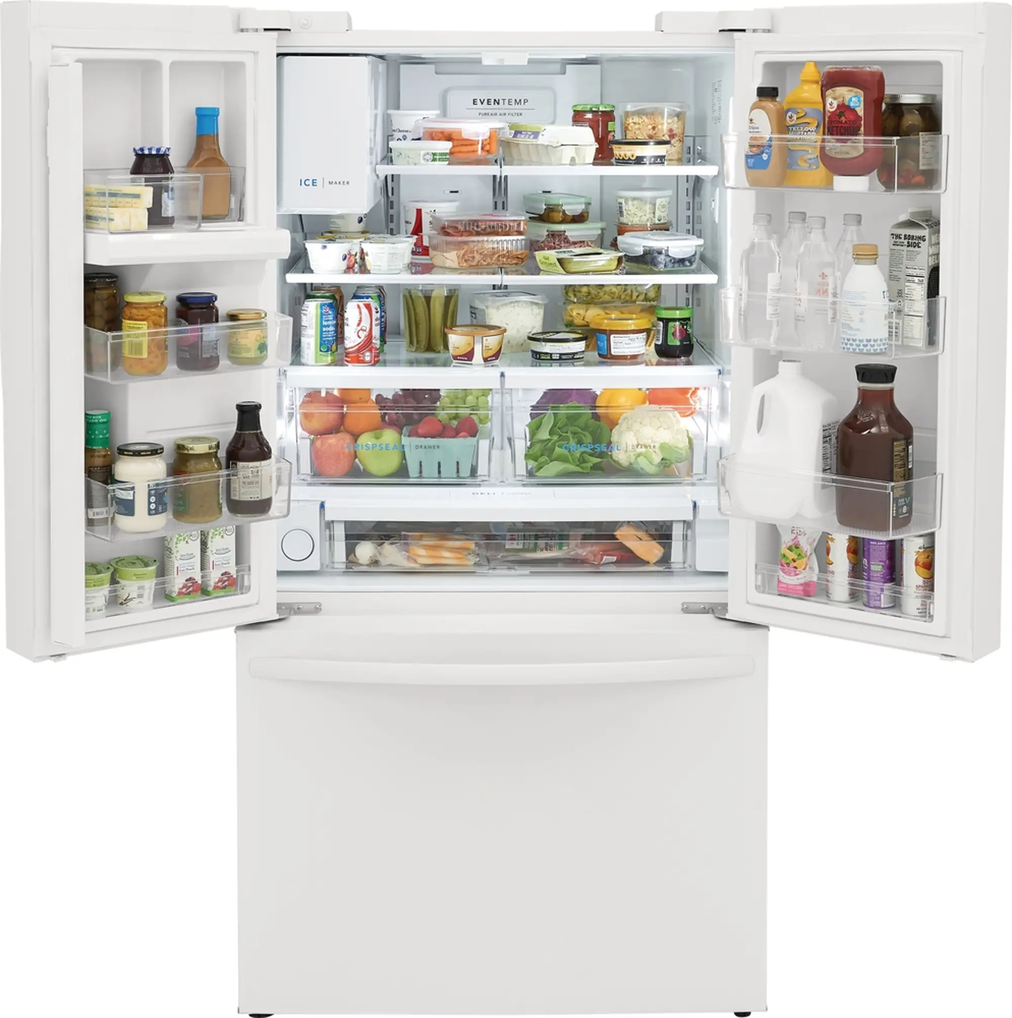 Frigidaire 27.8 cu ft French Door Refrigerator - White | RC Willey