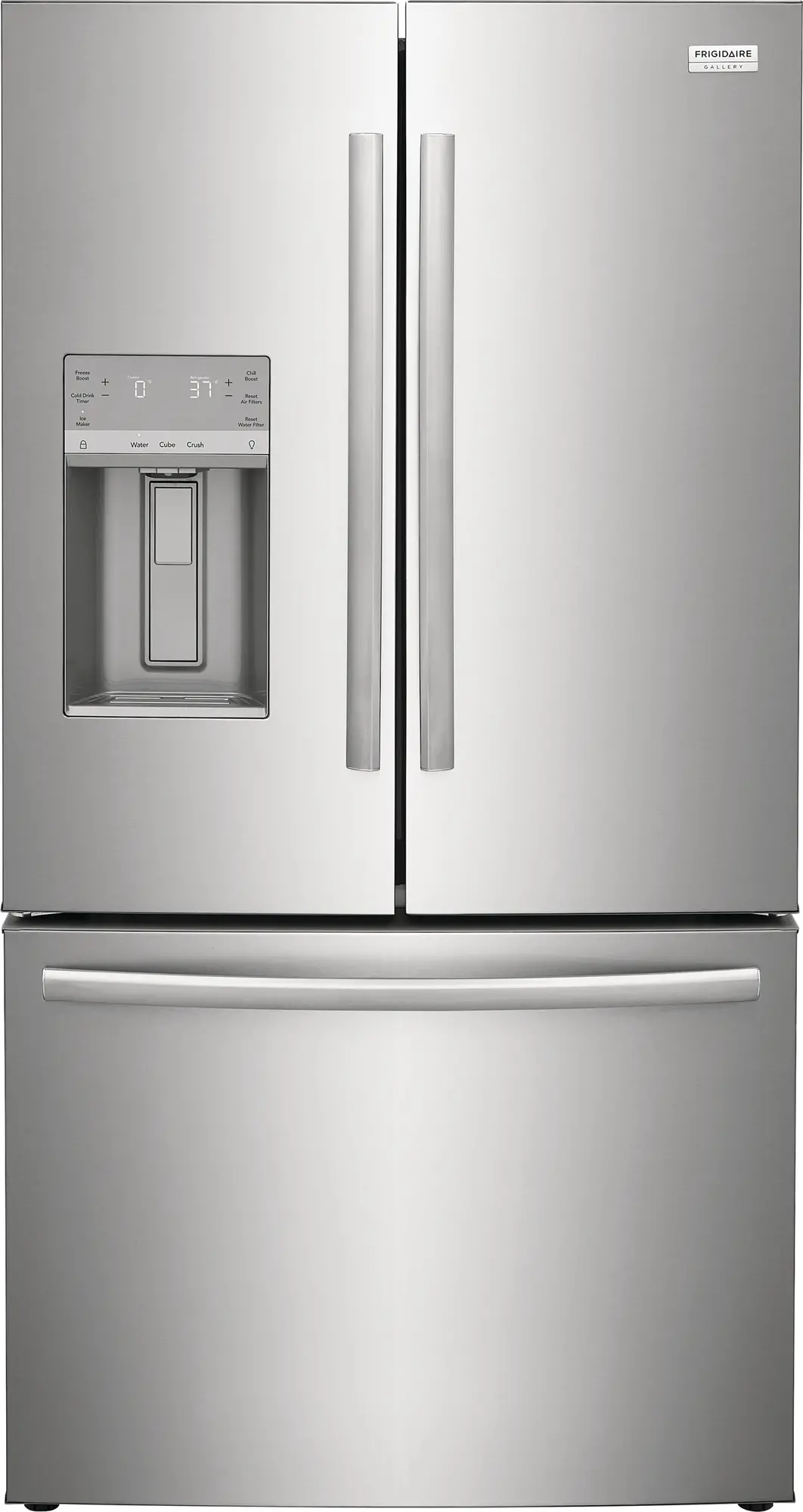 GRFS2853AF Frigidaire Gallery 28.0 Cu. Ft. French Door Refrigerator with External Dispenser – Stainless Steel-1