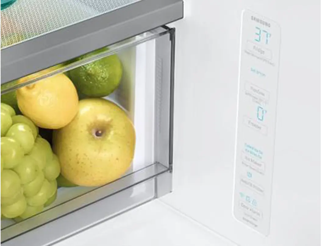 RF23BB860012 Samsung Bespoke 23 cu ft 4 Door Refrigerator - Counter Depth White Glass-14