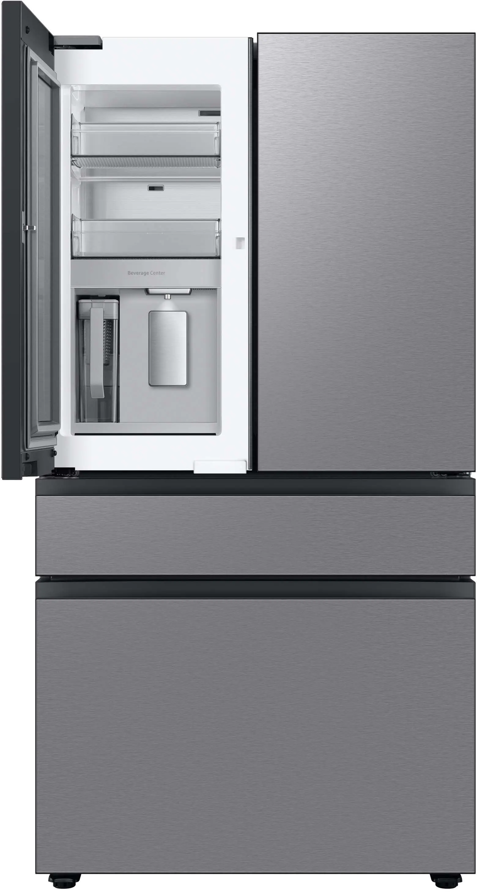 RF23BB8600QL Samsung Bespoke 23 cu ft 4 Door Refrigerator - Counter Depth Stainless Steel-2