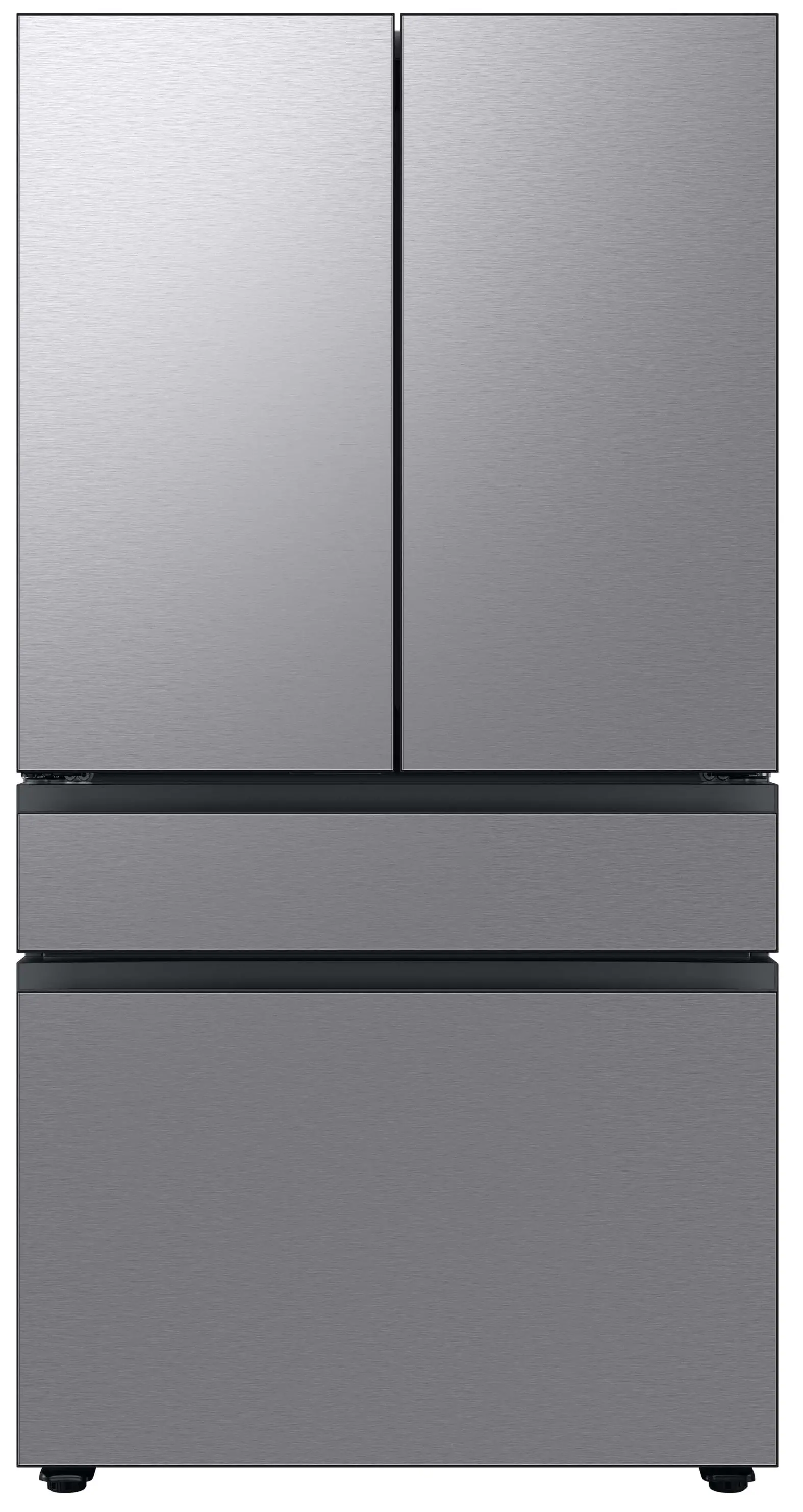 RF23BB8600QL Samsung Bespoke AI 23 Cu Ft 4‑Door Flex™ Refrigerator – Counter‑Depth Stainless Steel-1