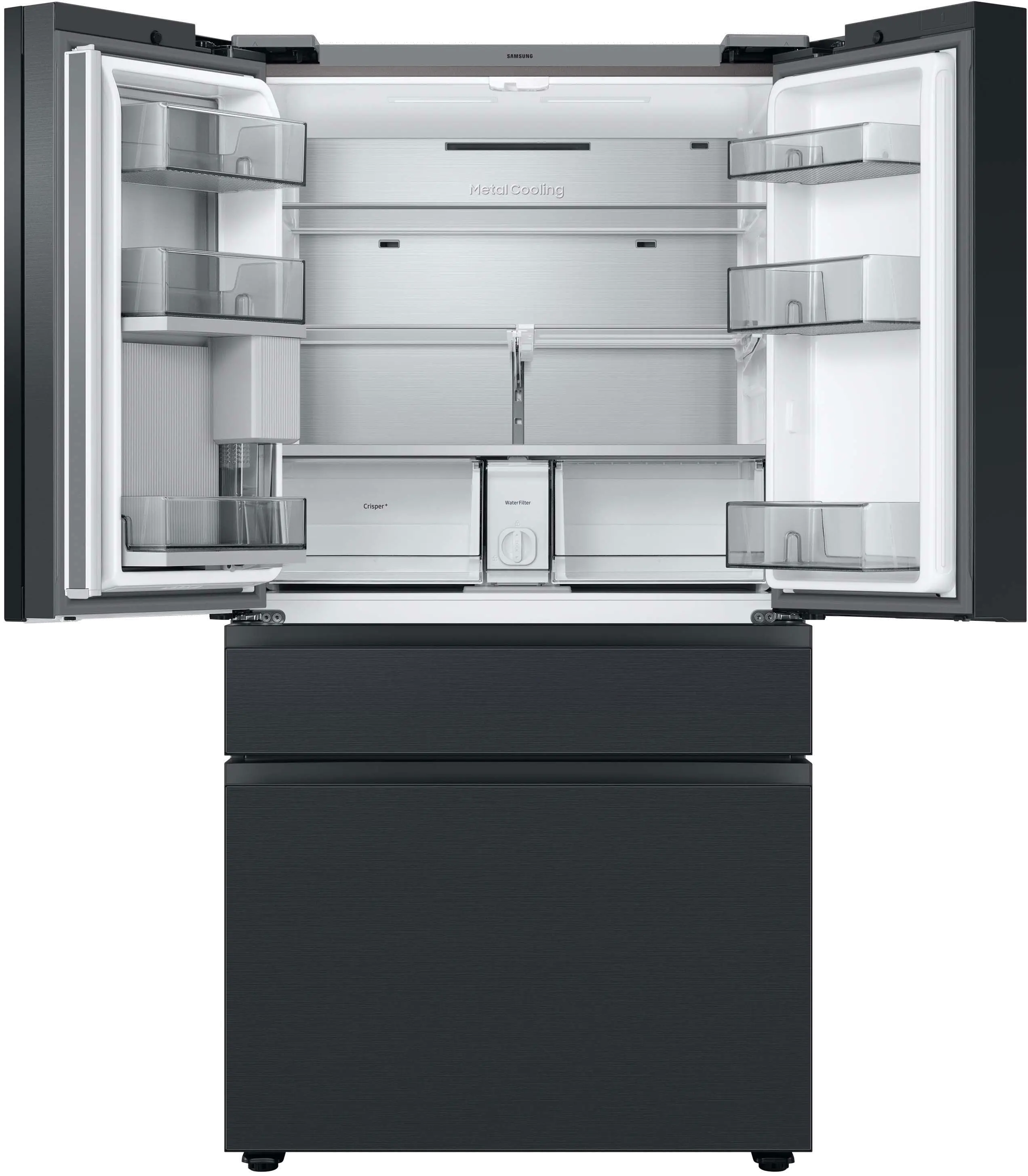 RF29BB89008M Samsung Bespoke 29 cu ft 4 Door Refrigerator - Charcoal Glass-4