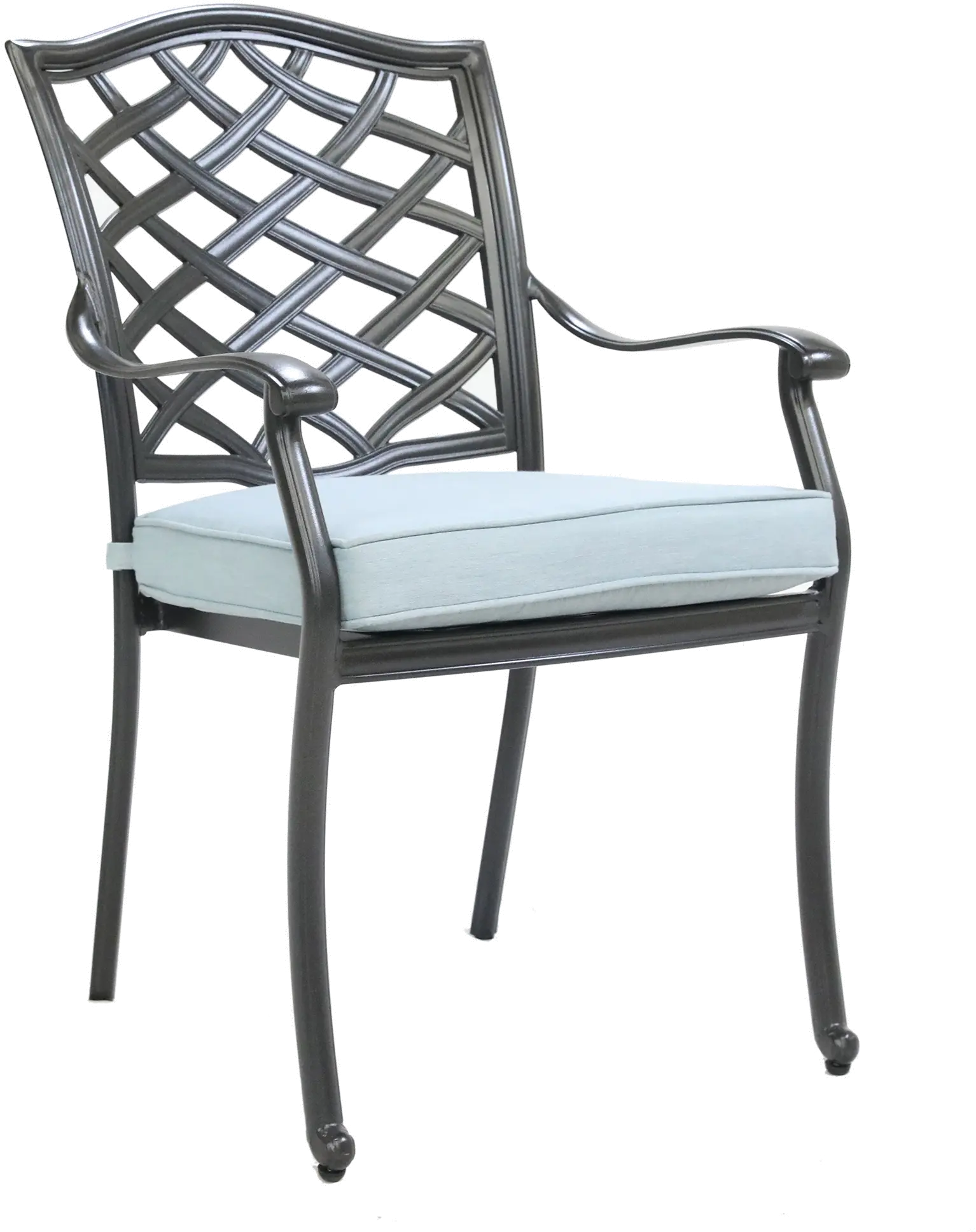 Halston Blue Dining Arm Chair-2