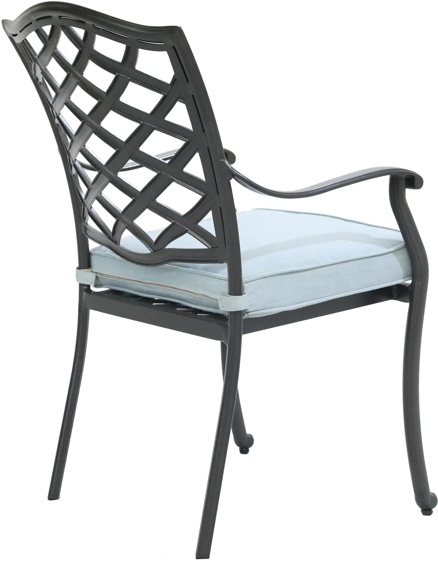 Halston Blue Dining Arm Chair-4