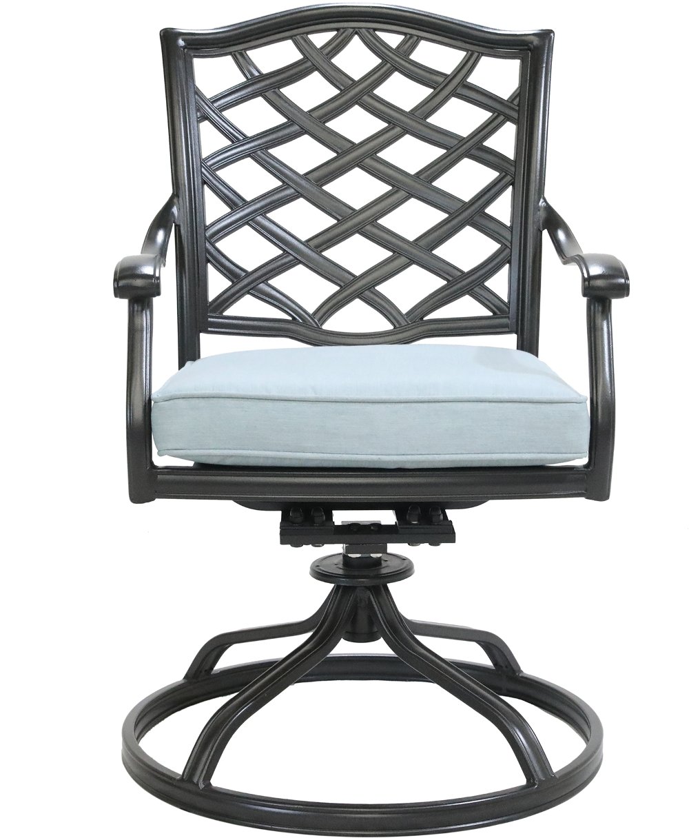 Halston Blue Dining Swivel Chair
