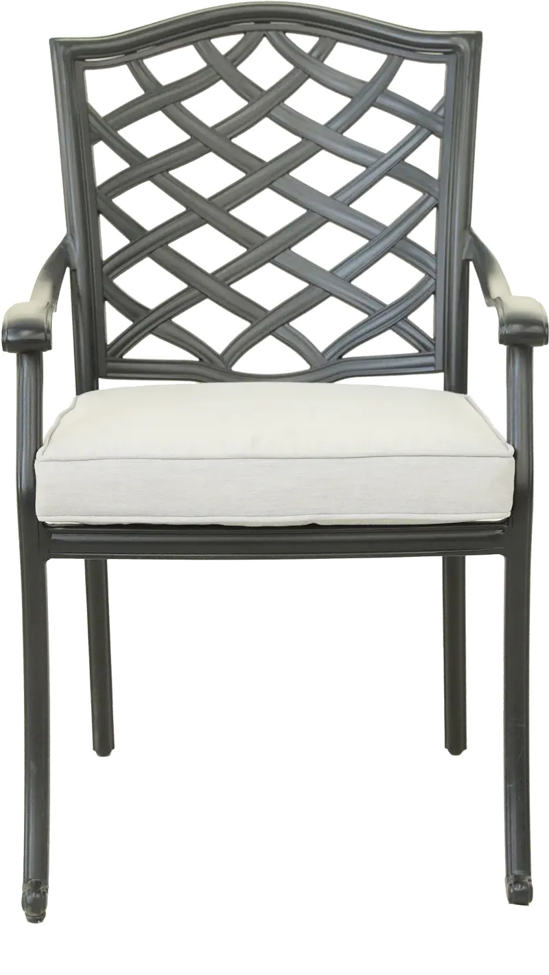 Halston Cream Dining Arm Chair