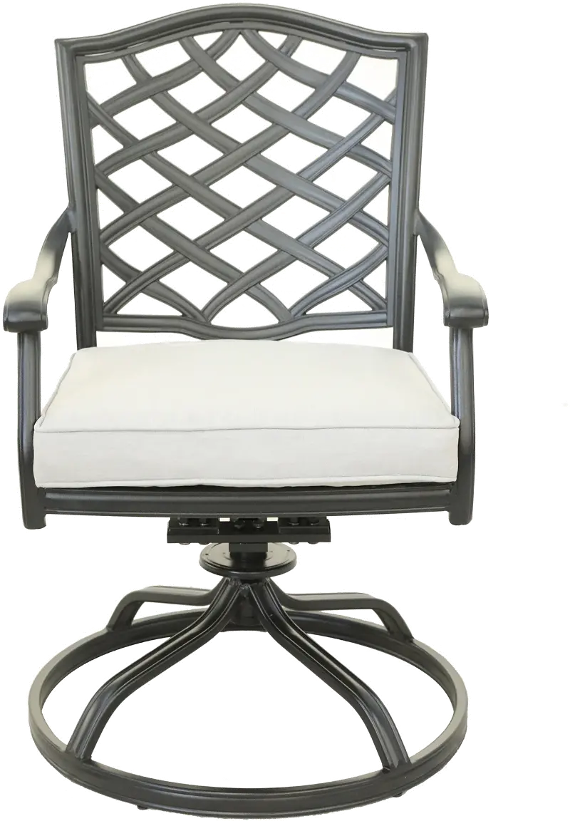 Halston Cream Dining Swivel Chair