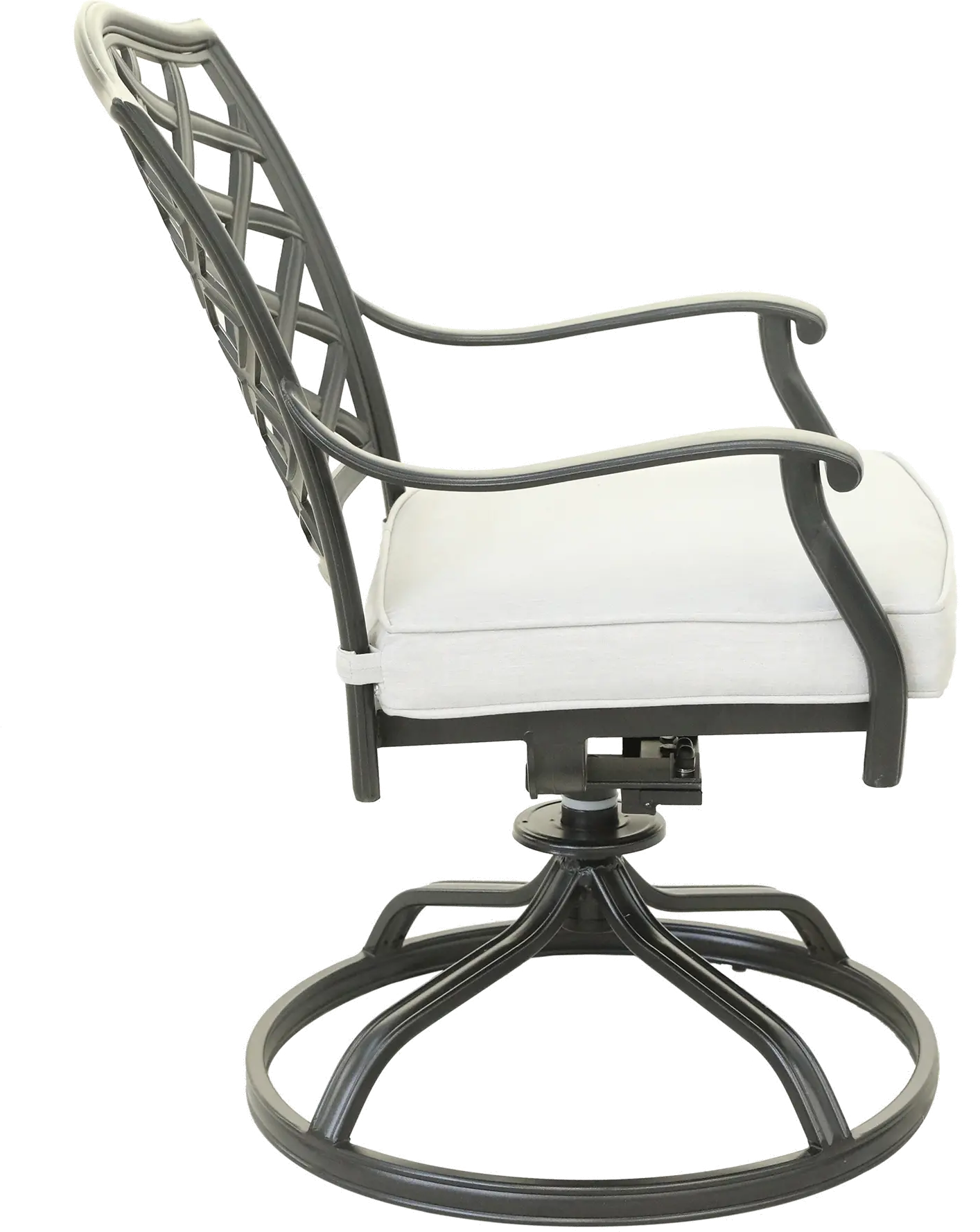 Halston Cream Dining Swivel Chair-3