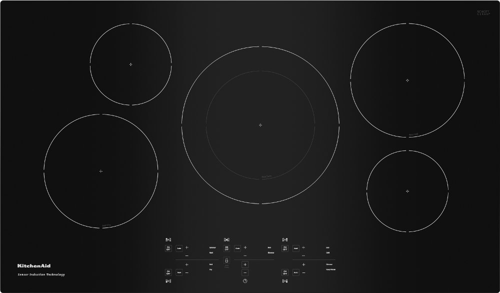 KitchenAid 36 Inch Induction Cooktop - Black