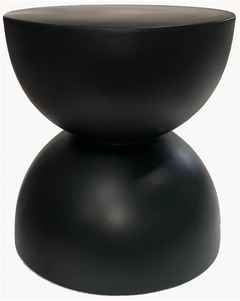 Terrazzo Black Accent Stool