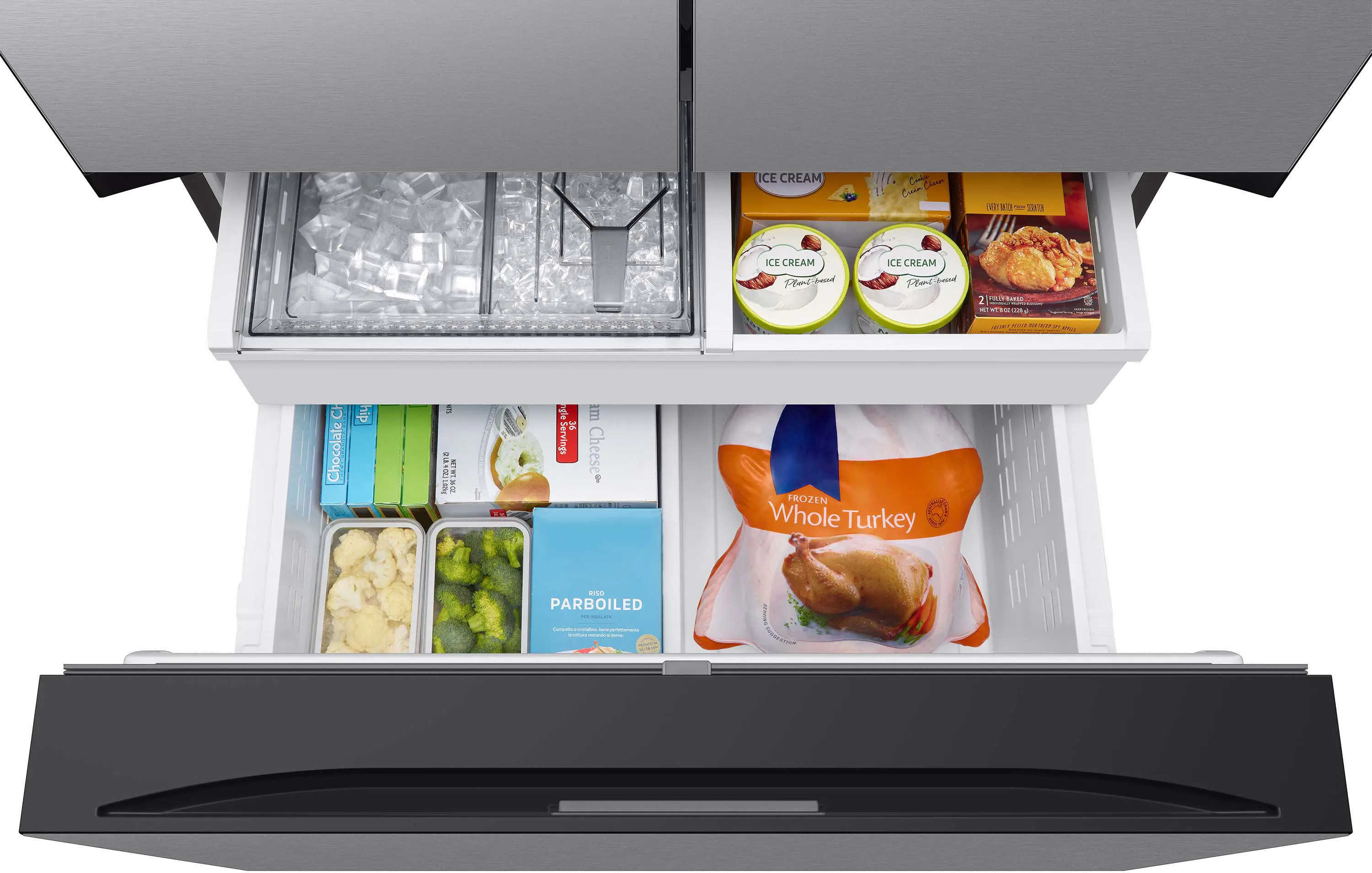 RF30BB6200QL Samsung Bespoke 30 cu ft French Door Refrigerator - Stainless Steel-9