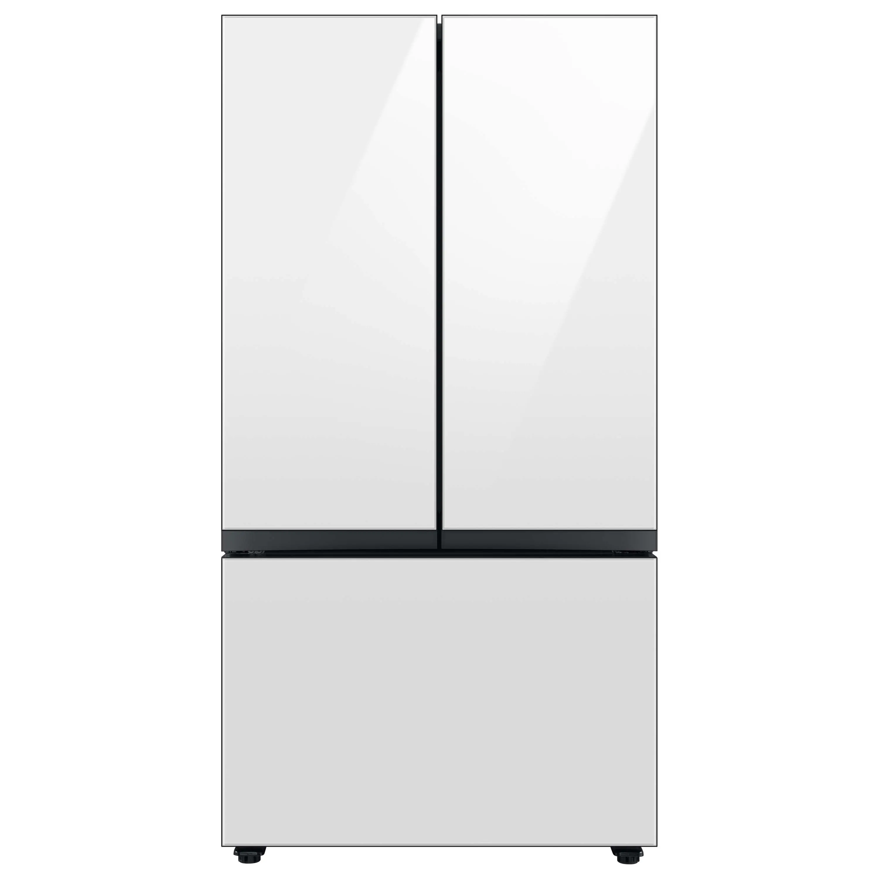 RF30BB620012 Samsung Bespoke 30 Cu Ft French Door Refrigerator - White Glass-1