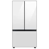 RF30BB620012 Samsung Bespoke 30 Cu Ft French Door Refrigerator - White Glass