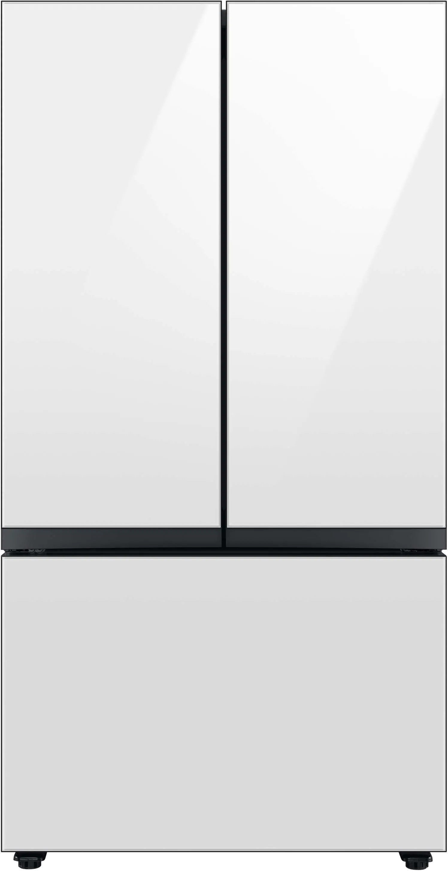 RF30BB620012 Samsung Bespoke 30 cu ft French Door Refrigerator - White Glass-2
