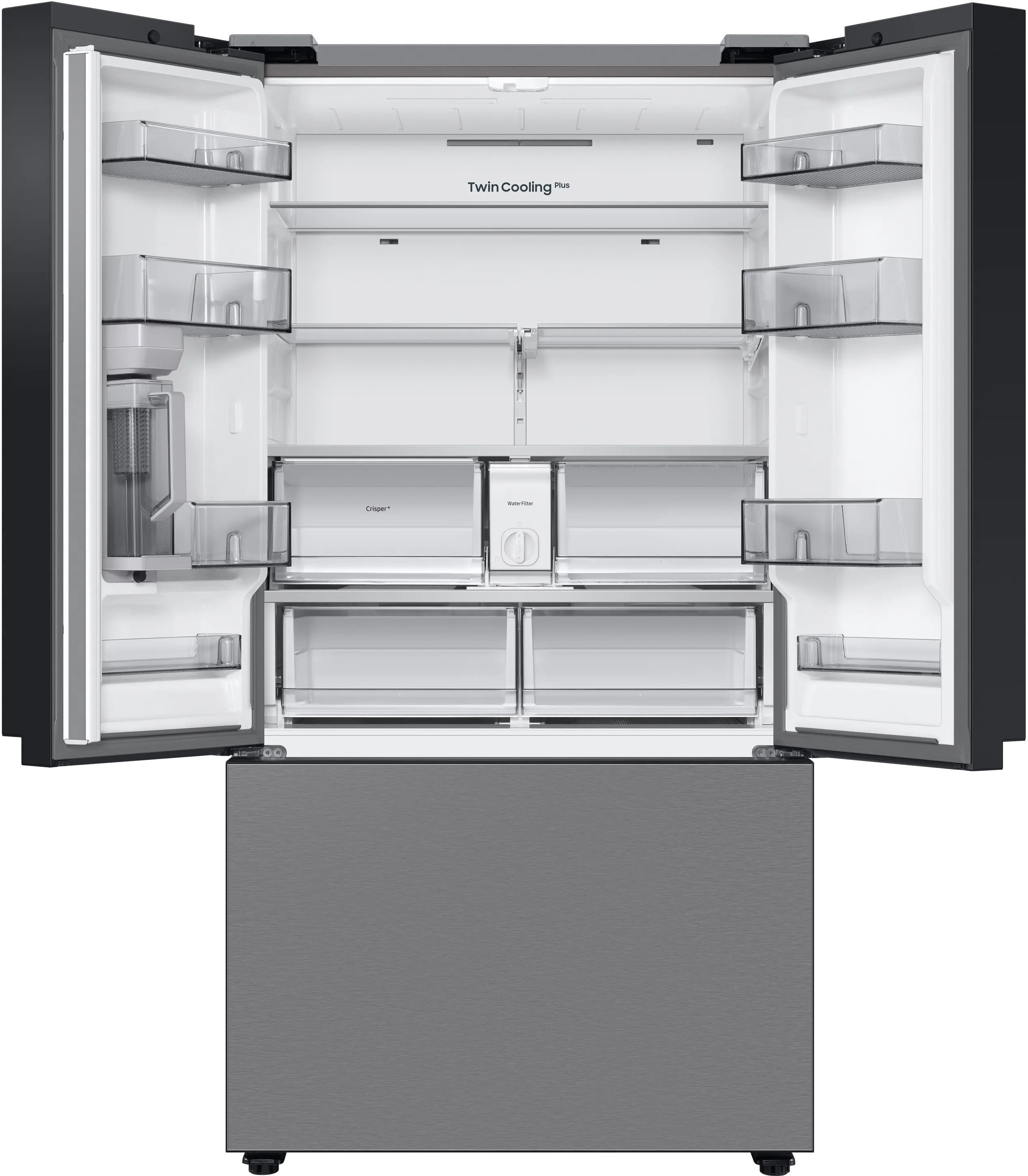 RF24BB6200QL Samsung Bespoke 24 cu ft French Door Refrigerator - Counter Depth Stainless Steel-1