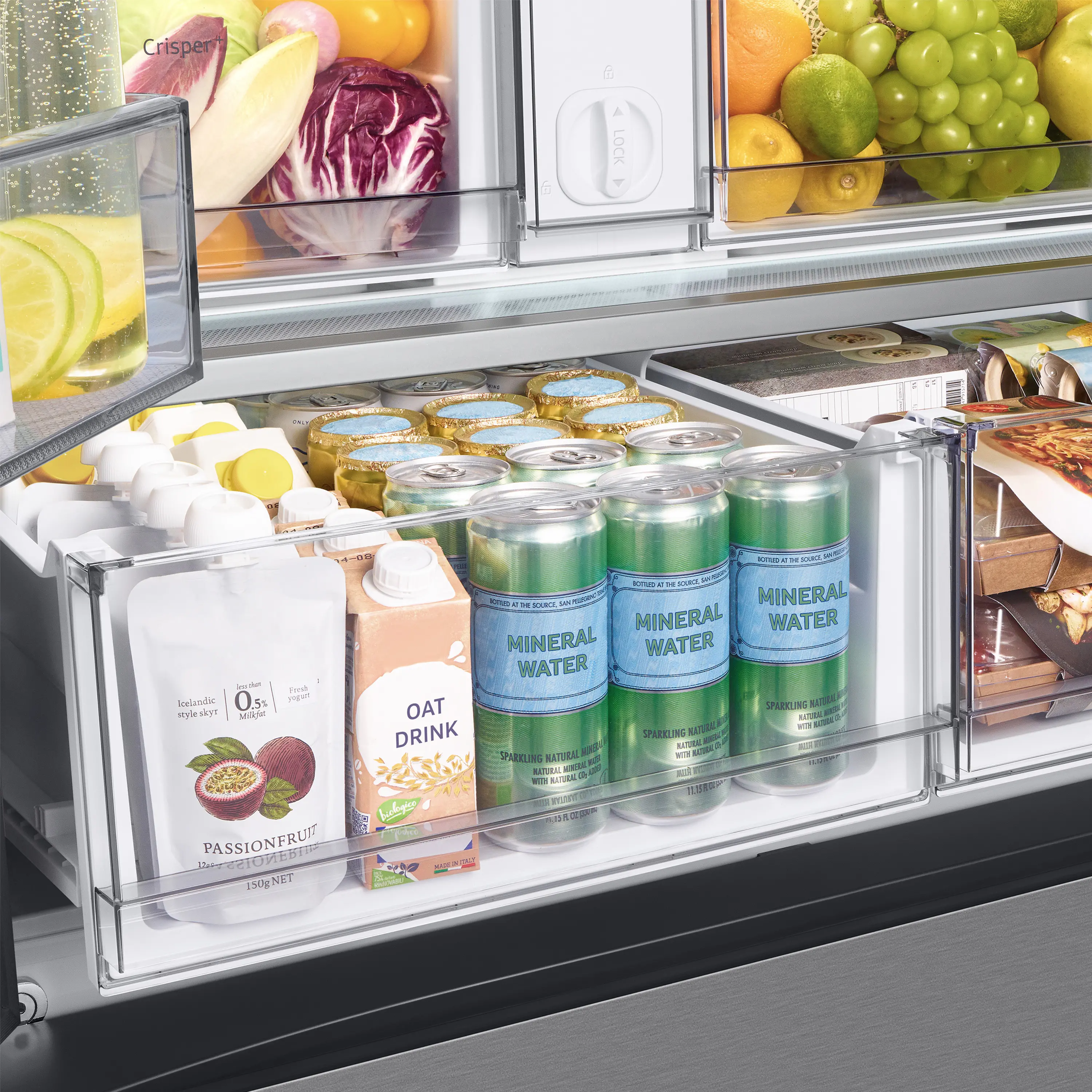 RF24BB6200QL Samsung Bespoke 24 cu ft French Door Refrigerator - Counter Depth Stainless Steel-7