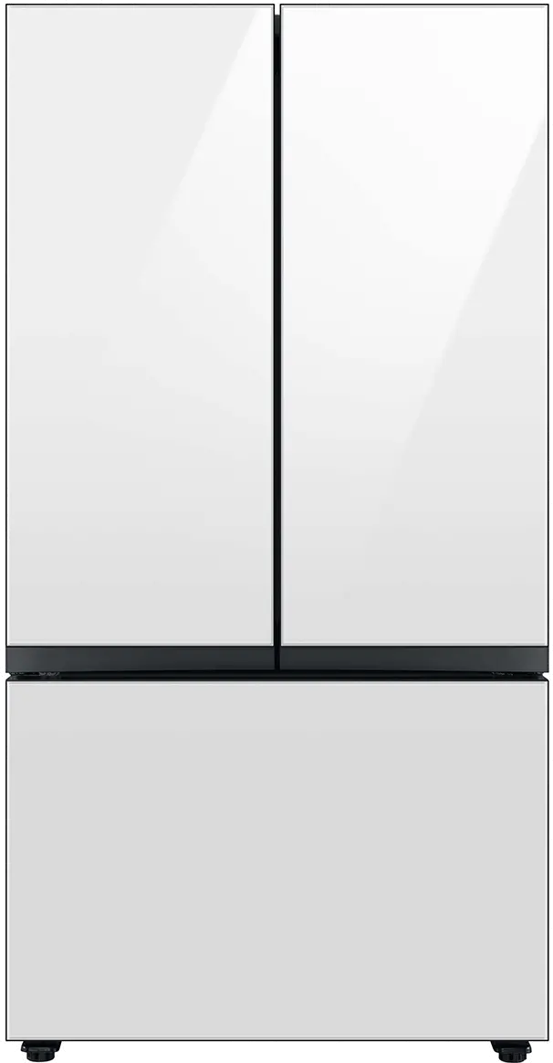 RF24BB620012 Samsung Bespoke 23 cu ft French Door Refrigerator - Counter Depth White Glass-1