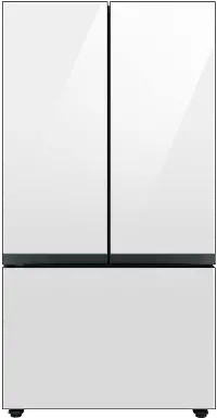 RF24BB620012 Samsung Bespoke 23 cu ft French Door Refrigerator - Counter Depth White Glass