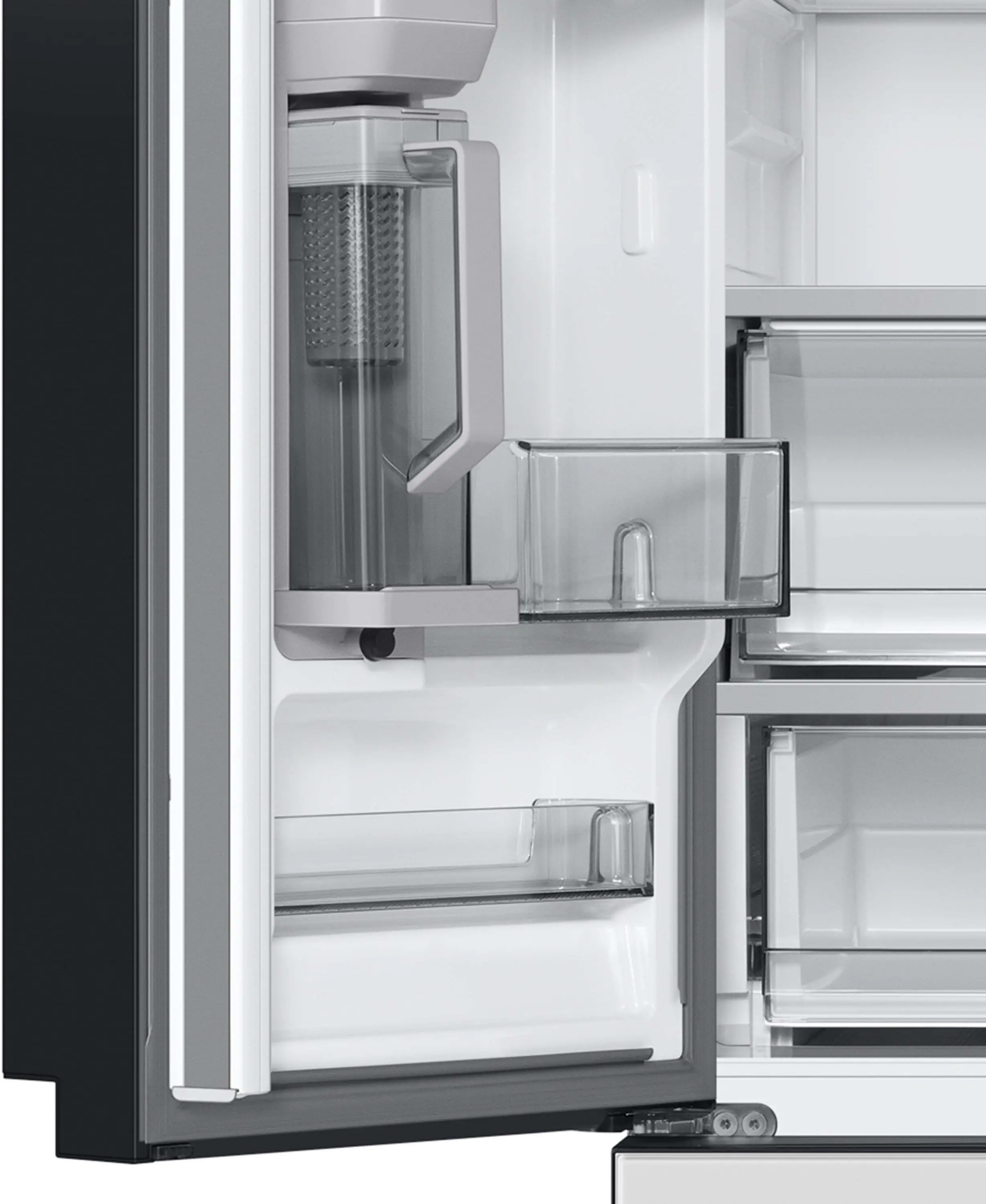 RF24BB620012 Samsung Bespoke 23 cu ft French Door Refrigerator - Counter Depth White Glass-2