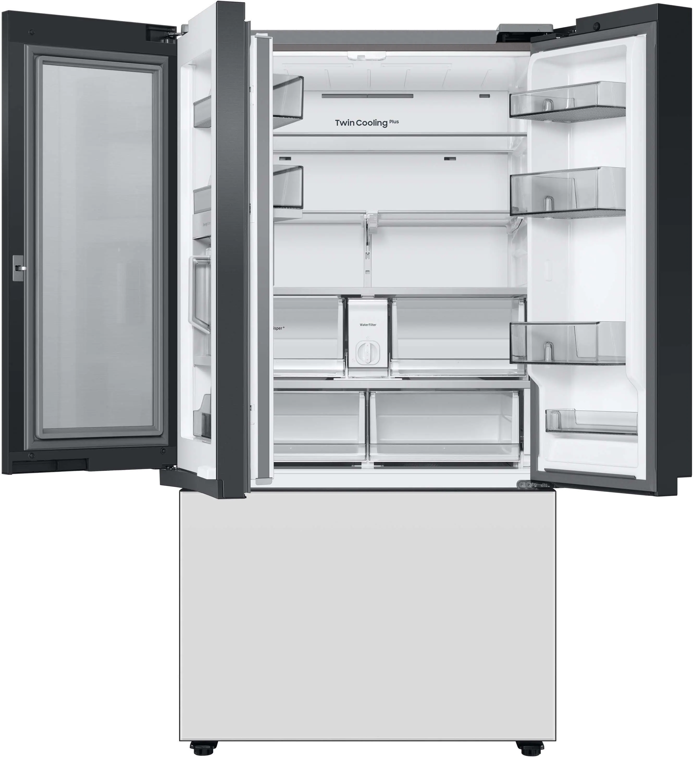 RF30BB660012 Samsung Bespoke 30 cu ft French Door Refrigerator - White Glass-5