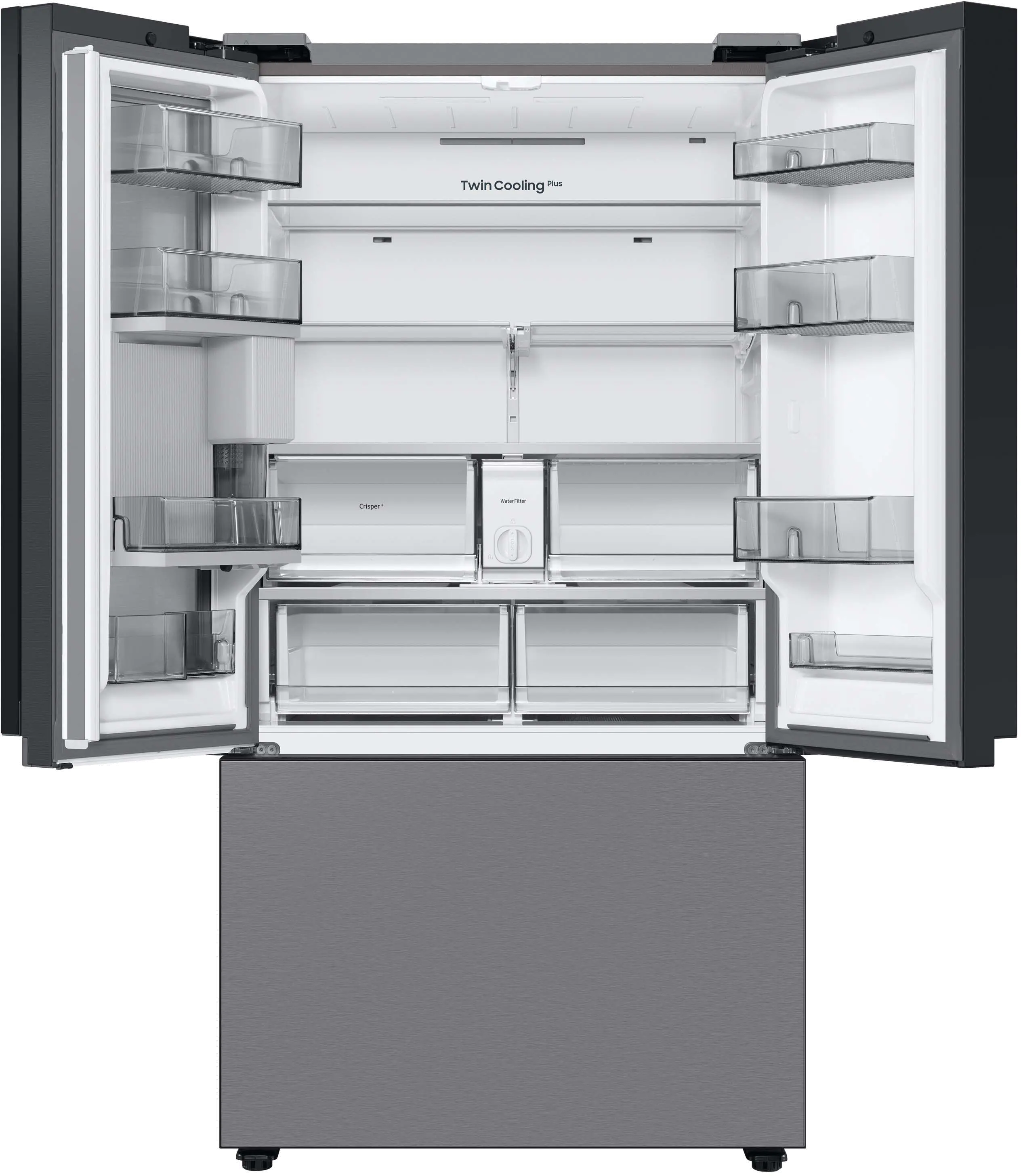 RF24BB6600QL Samsung Bespoke 24 cu ft French Door Refrigerator - Counter Depth Stainless Steel-4