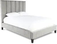 Avery Gray Queen Upholstered Bed