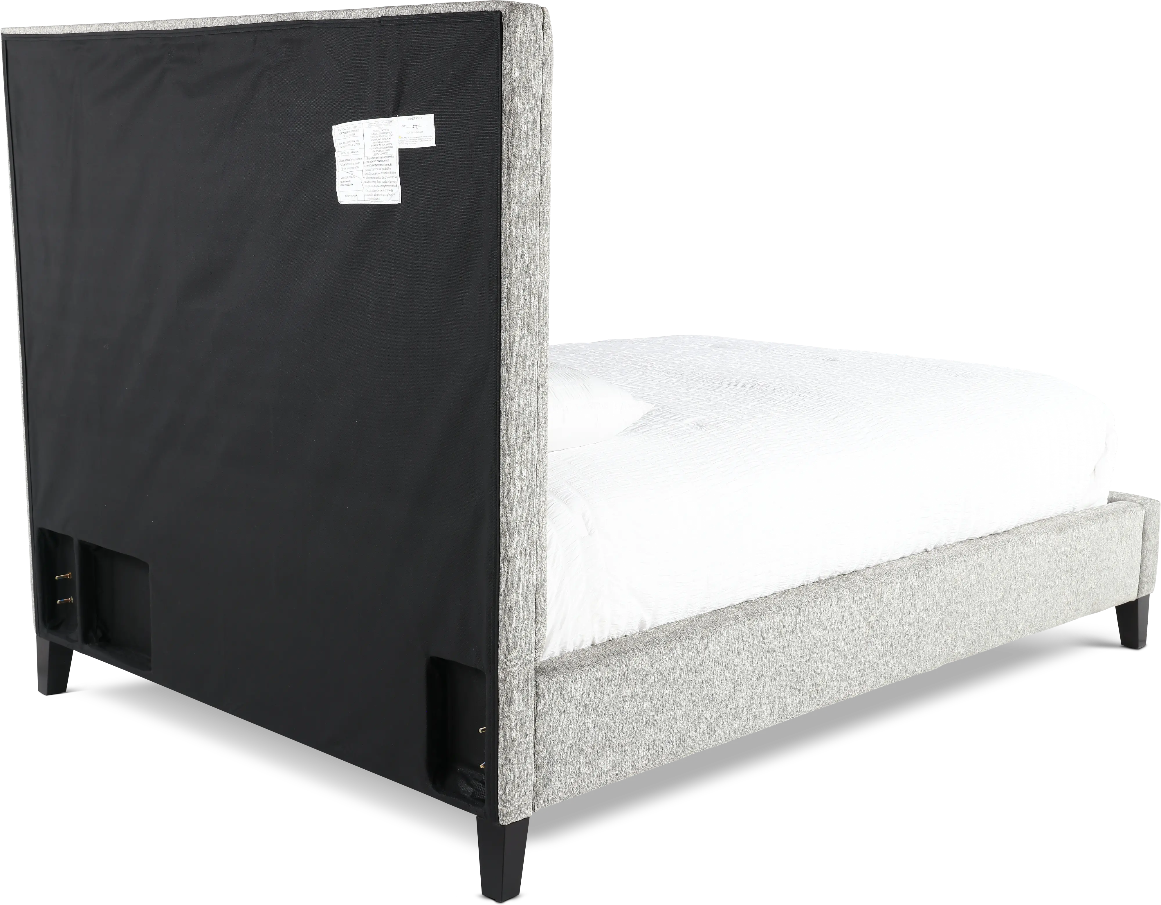 Avery Gray Queen Upholstered Bed-7