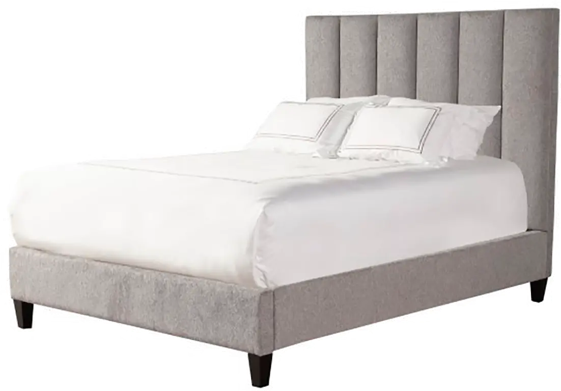 Avery Gray King Upholstered Bed-1