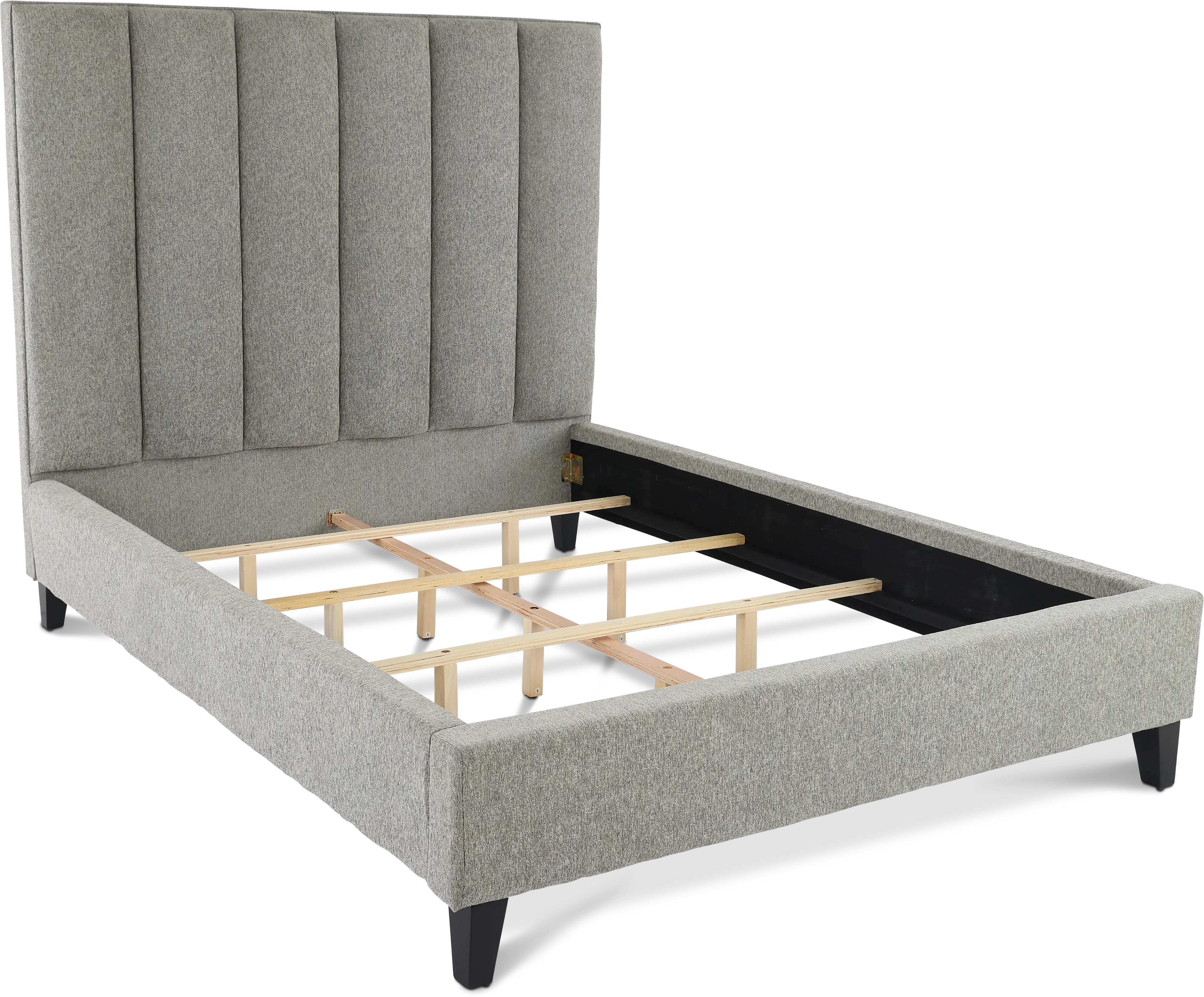 Avery Gray King Upholstered Bed-9