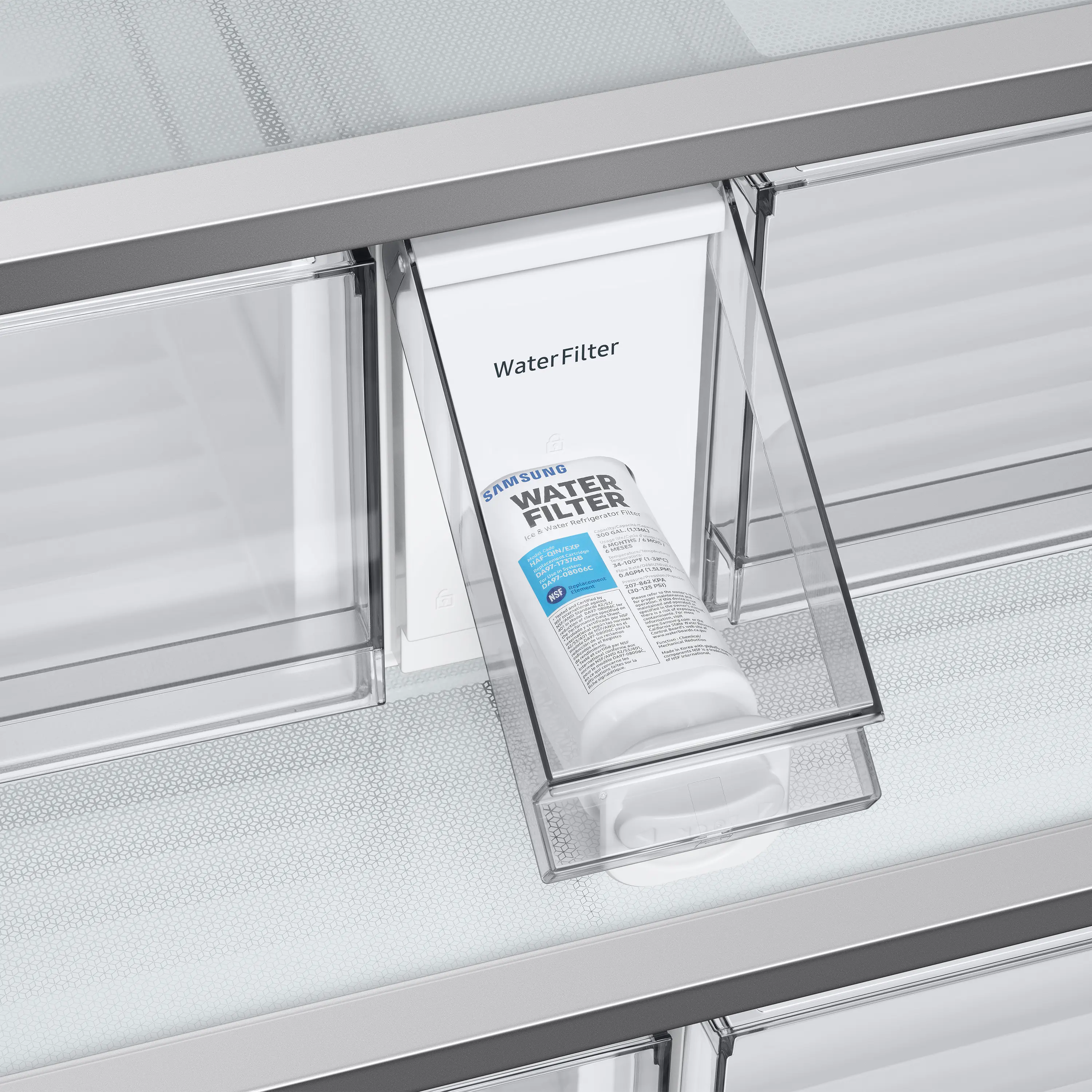 RF30BB69006M Samsung Bespoke 30 cu ft French Door Refrigerator - White/Gray Glass-10